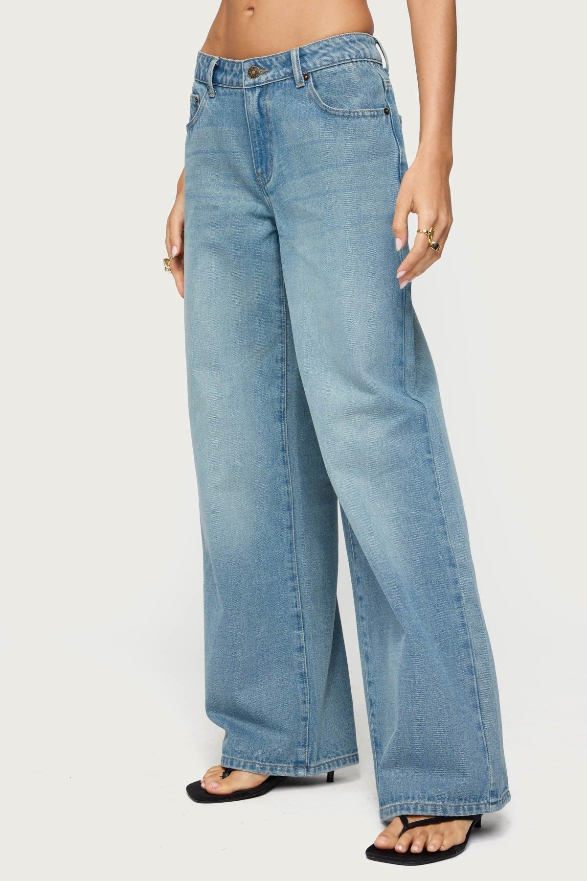 Raelynn Washed Low Rise Jeans Product Image