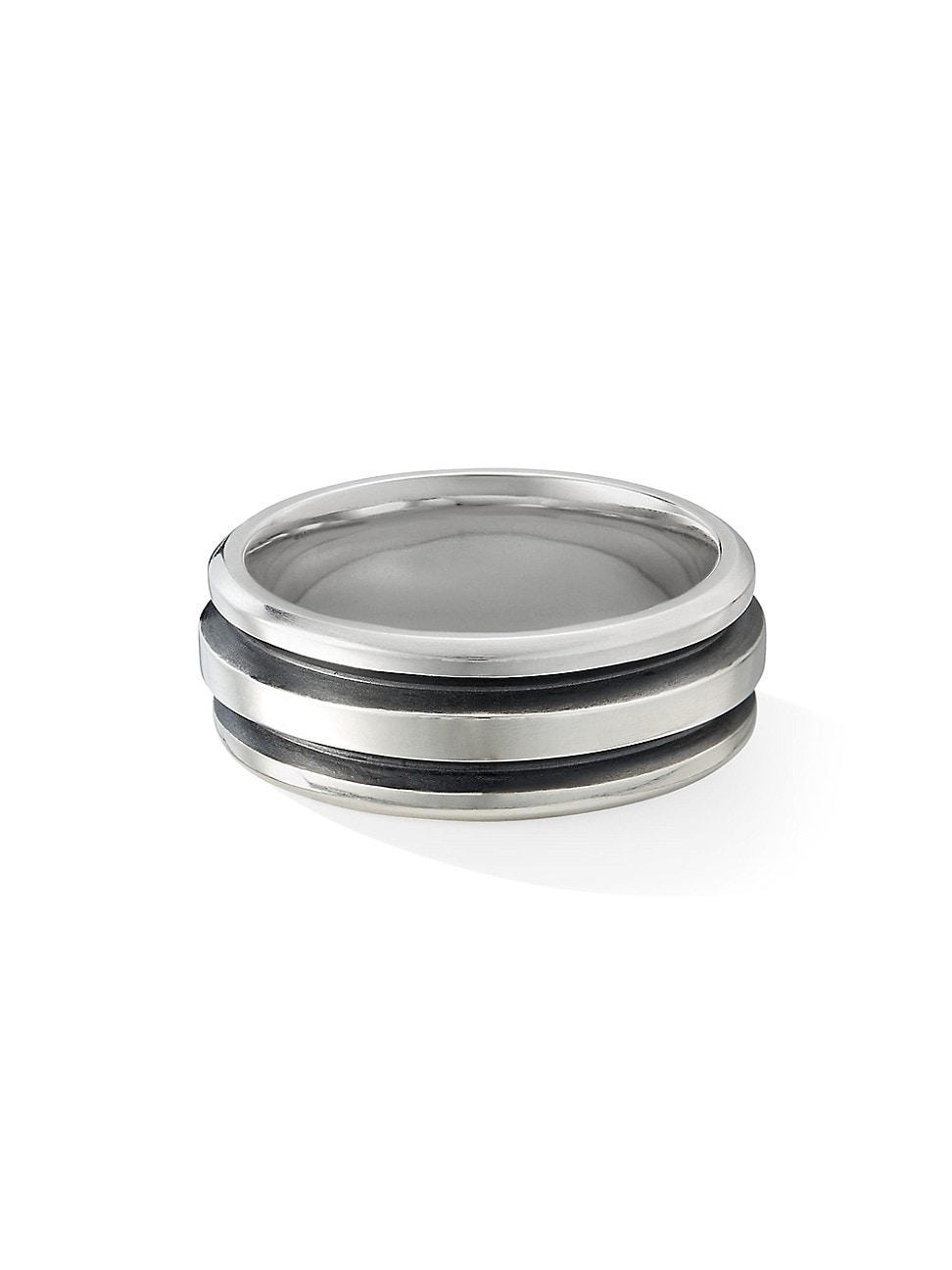 David Yurman Mens Sterling Silver Deco Ring Product Image