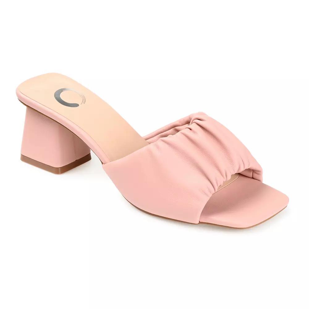 Journee Briarr Women's Heeled Slide Sandals, Size: 9.5, Pink Product Image