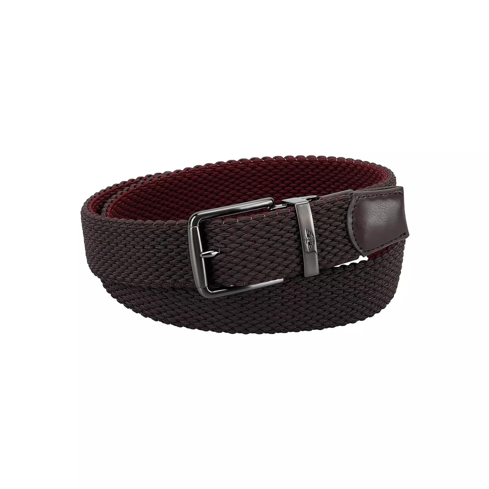 Mens Dockers 2-in-1 Reversible Stretch Braided Web Belt Product Image