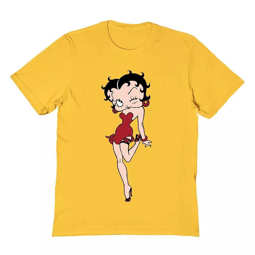 Men's Betty Boop T-Shirt, Size: XL, Ice Grey Product Image