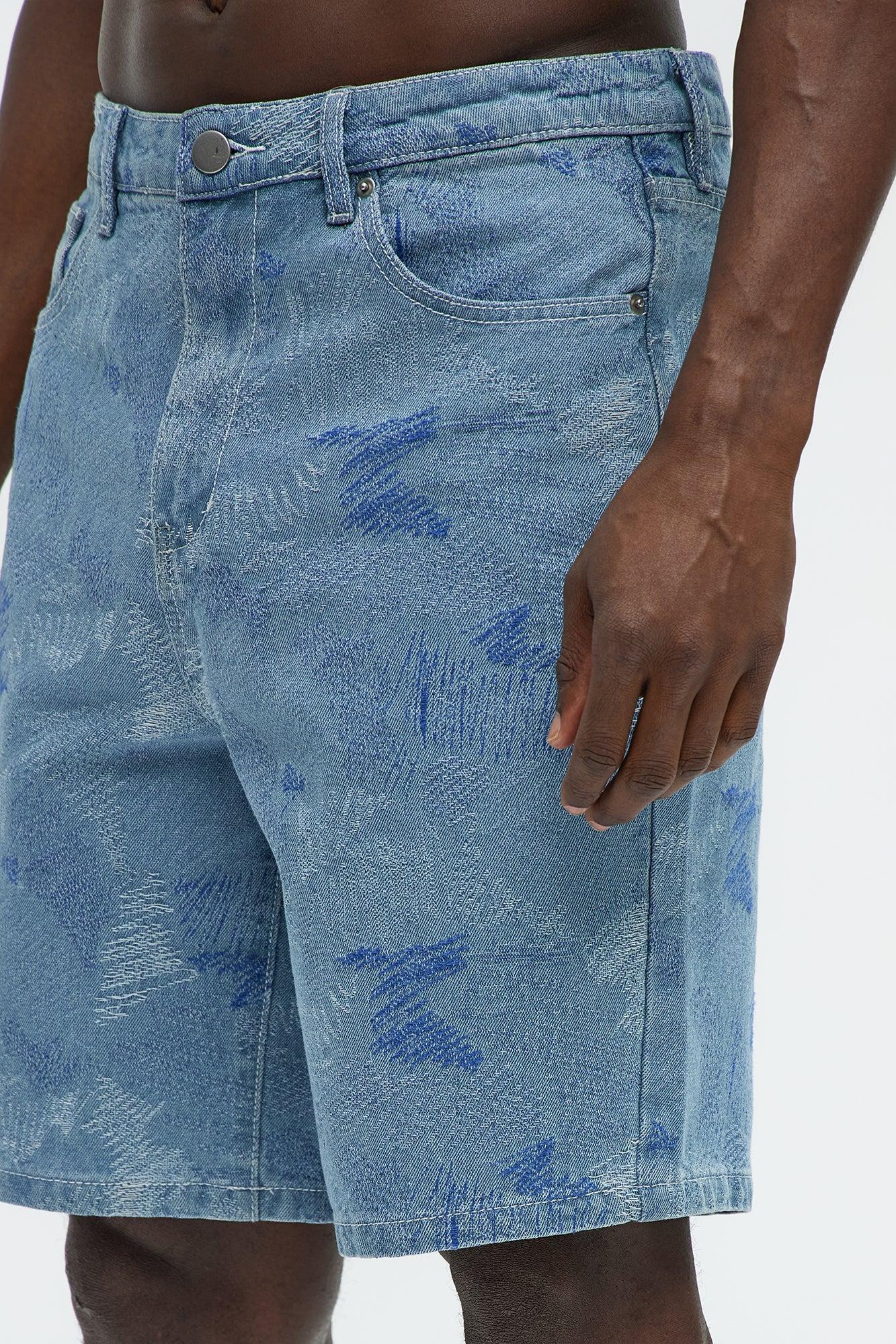 Dax Relaxed Denim Shorts - Light Wash Product Image