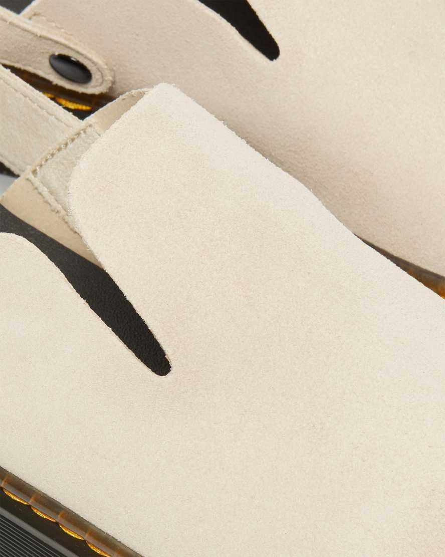 Dr. Martens Womens Carlson Suede Buckle Strap Clogs Product Image
