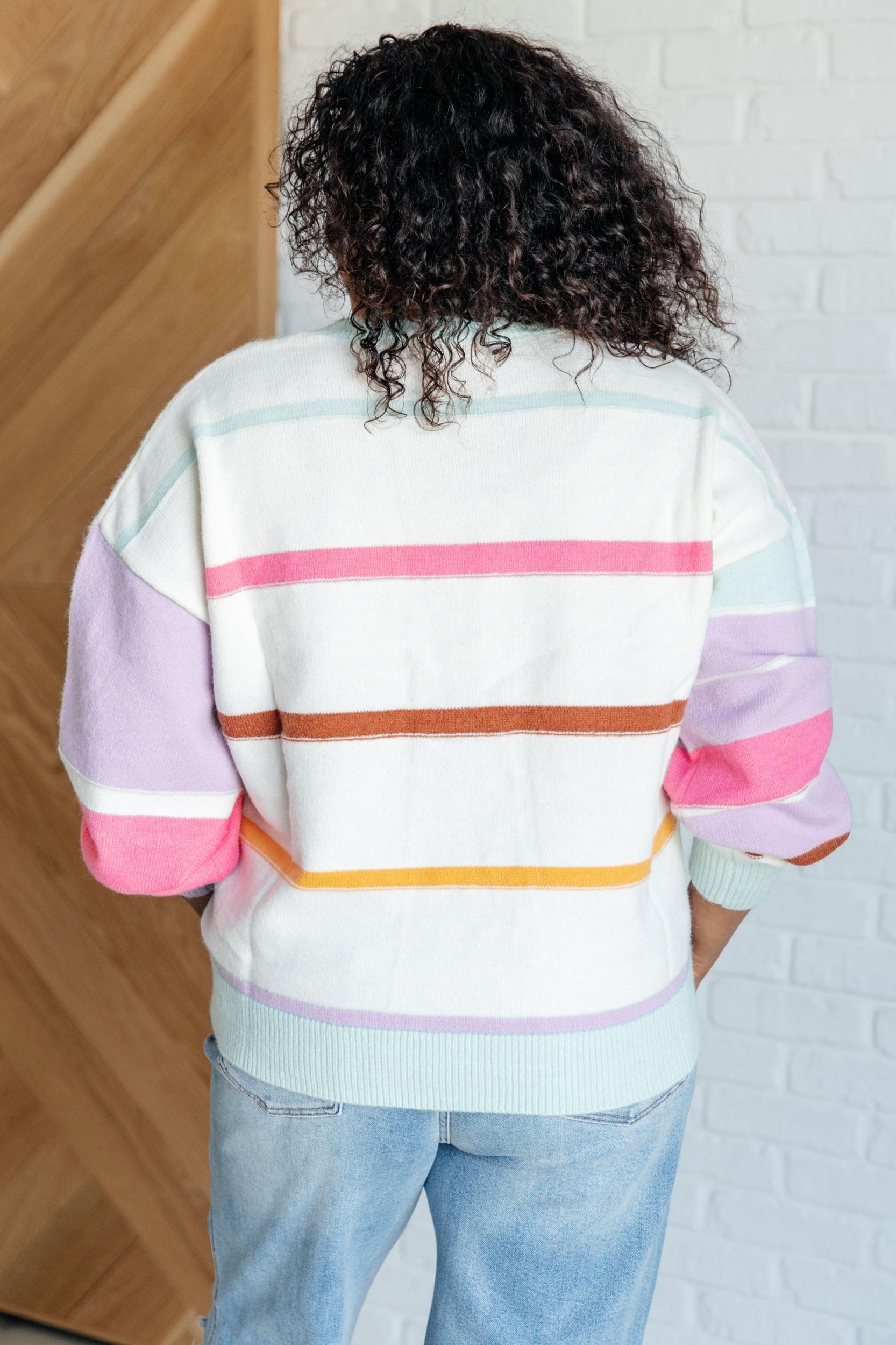 Candy Buttons Pom Detail Sweater (Online Exclusive) Product Image