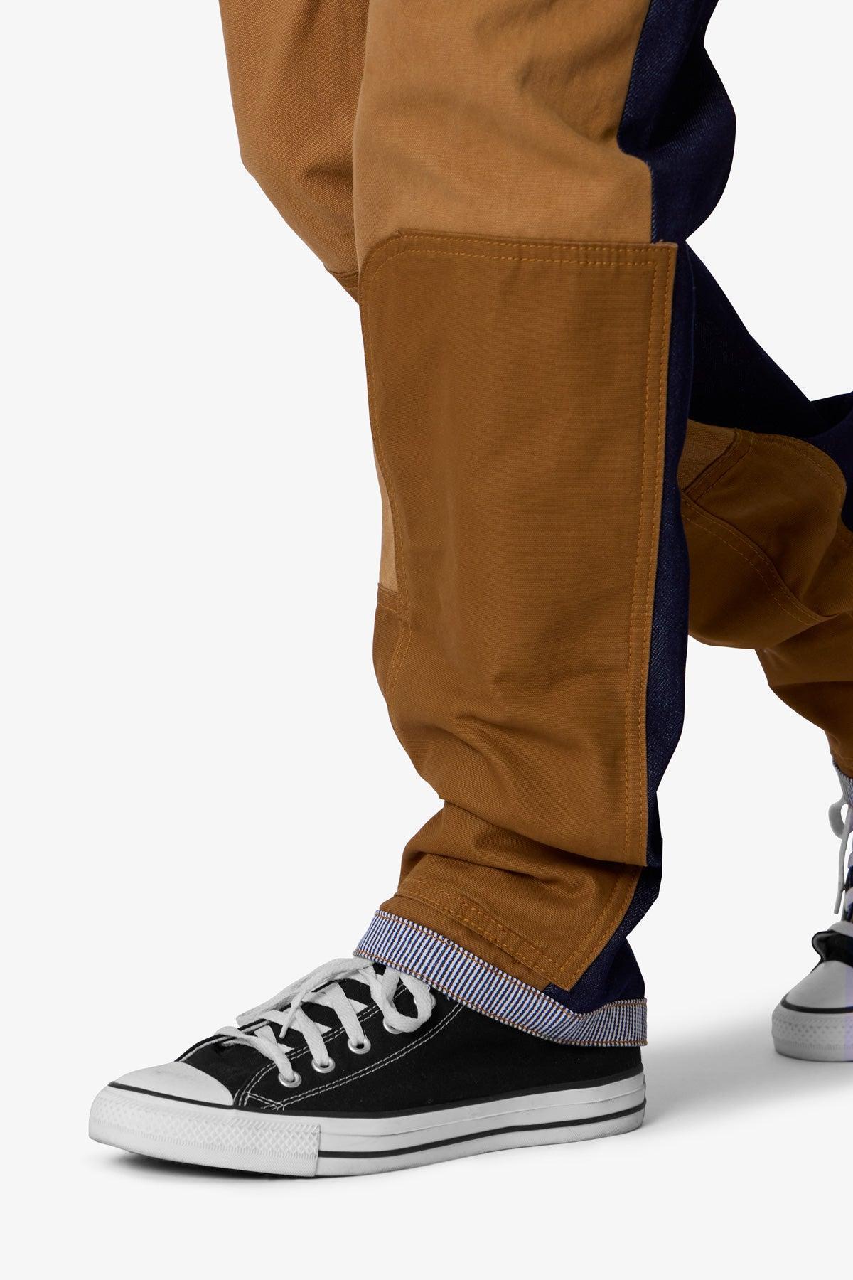 V727 Mixed Canvas Baggy Denim - Multi Product Image