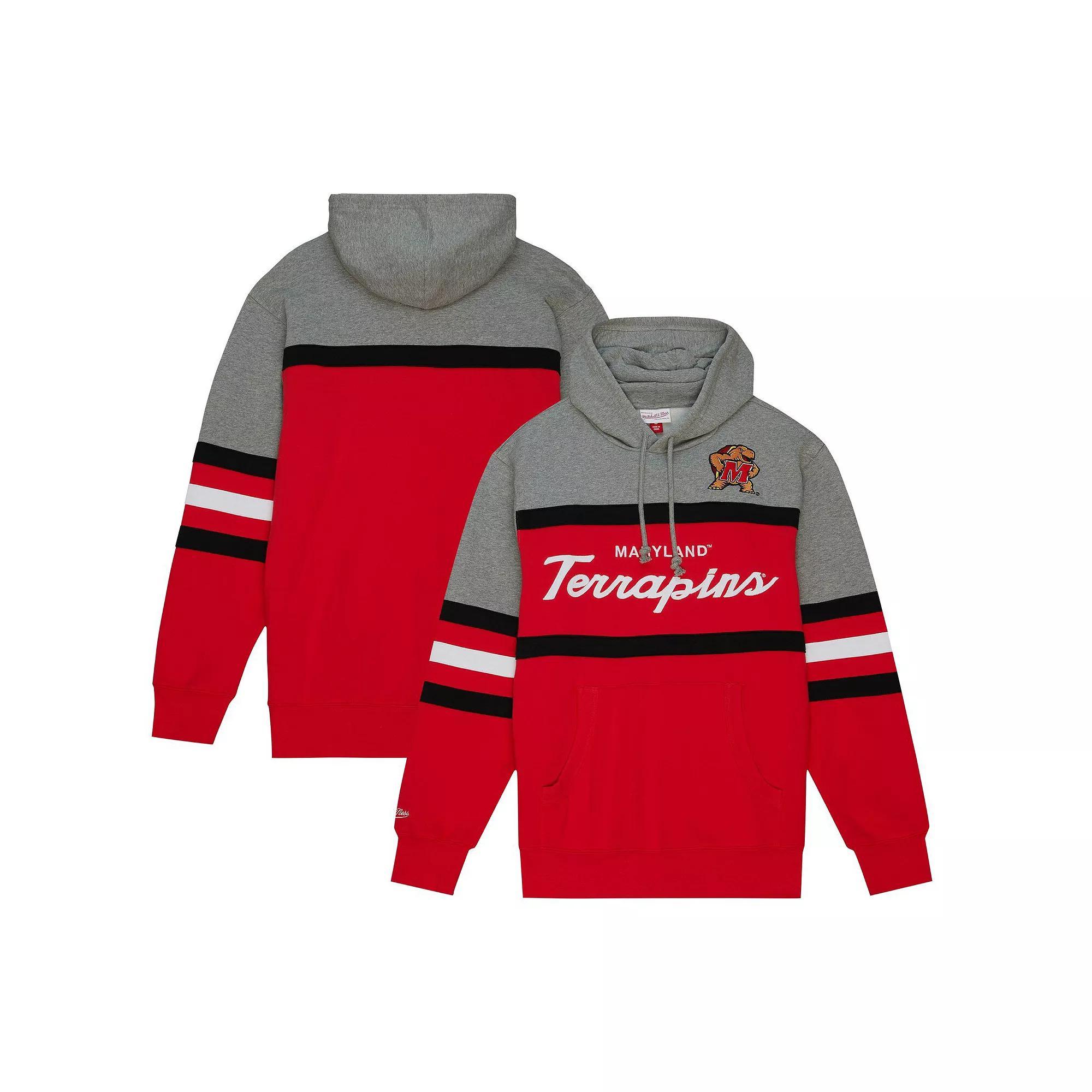 Mens Mitchell & Ness Maryland Terrapins Head Coach Pullover Hoodie Product Image