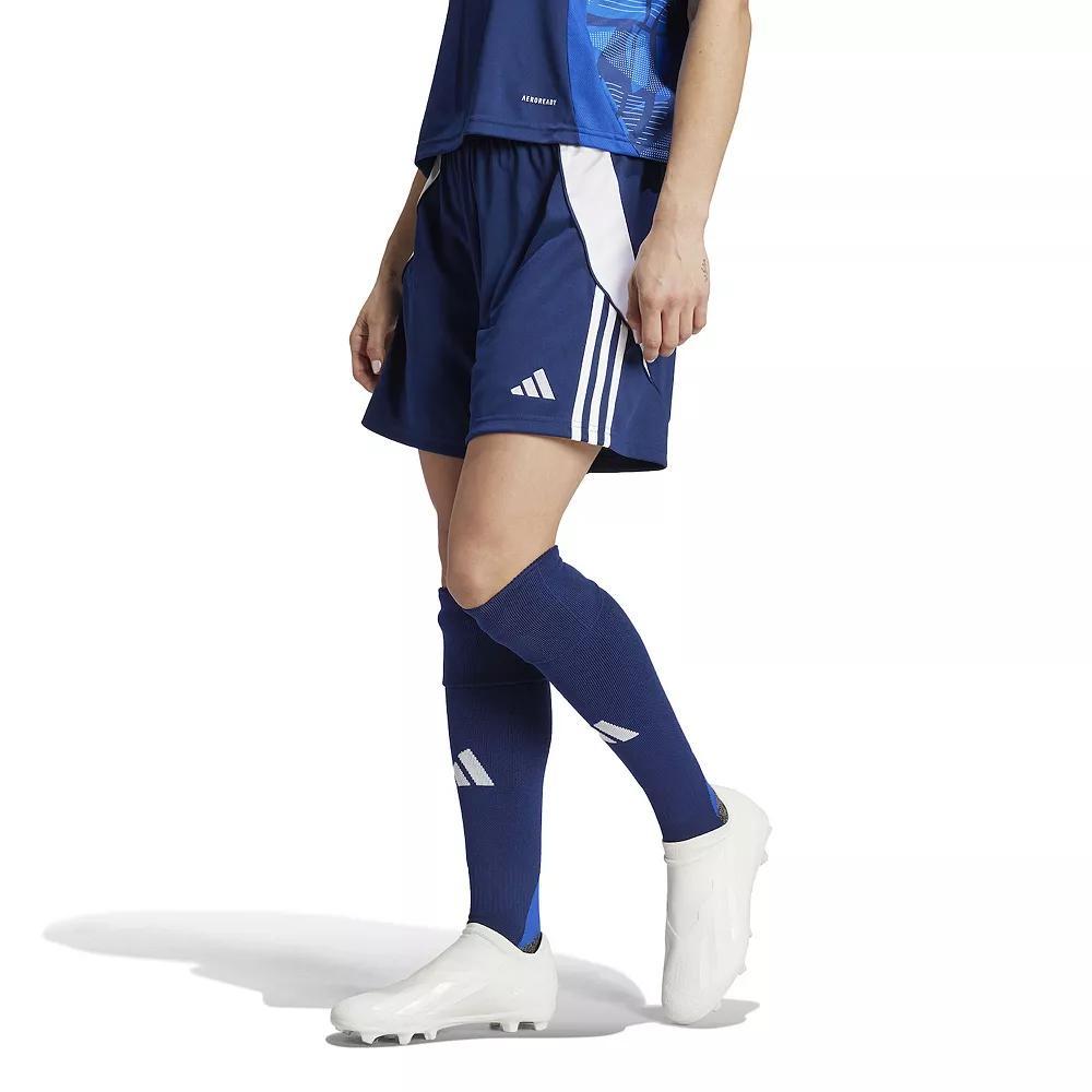 Women's adidas Tiro 24 Soccer Shorts, Size: XS, Blue Product Image