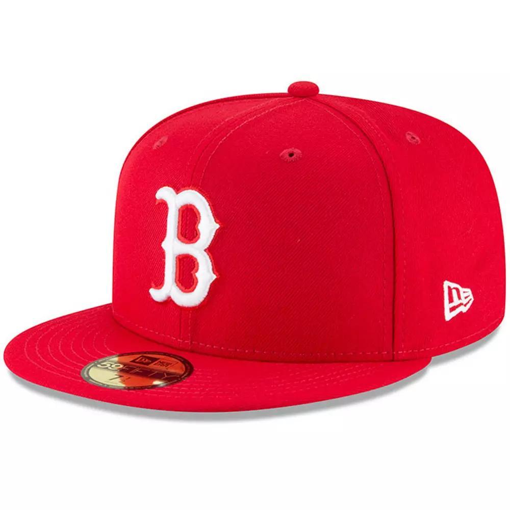 Men's New Era Red Boston Red Sox Fashion Color Basic 59FIFTY Fitted Hat, Size: 7 1/2 Product Image