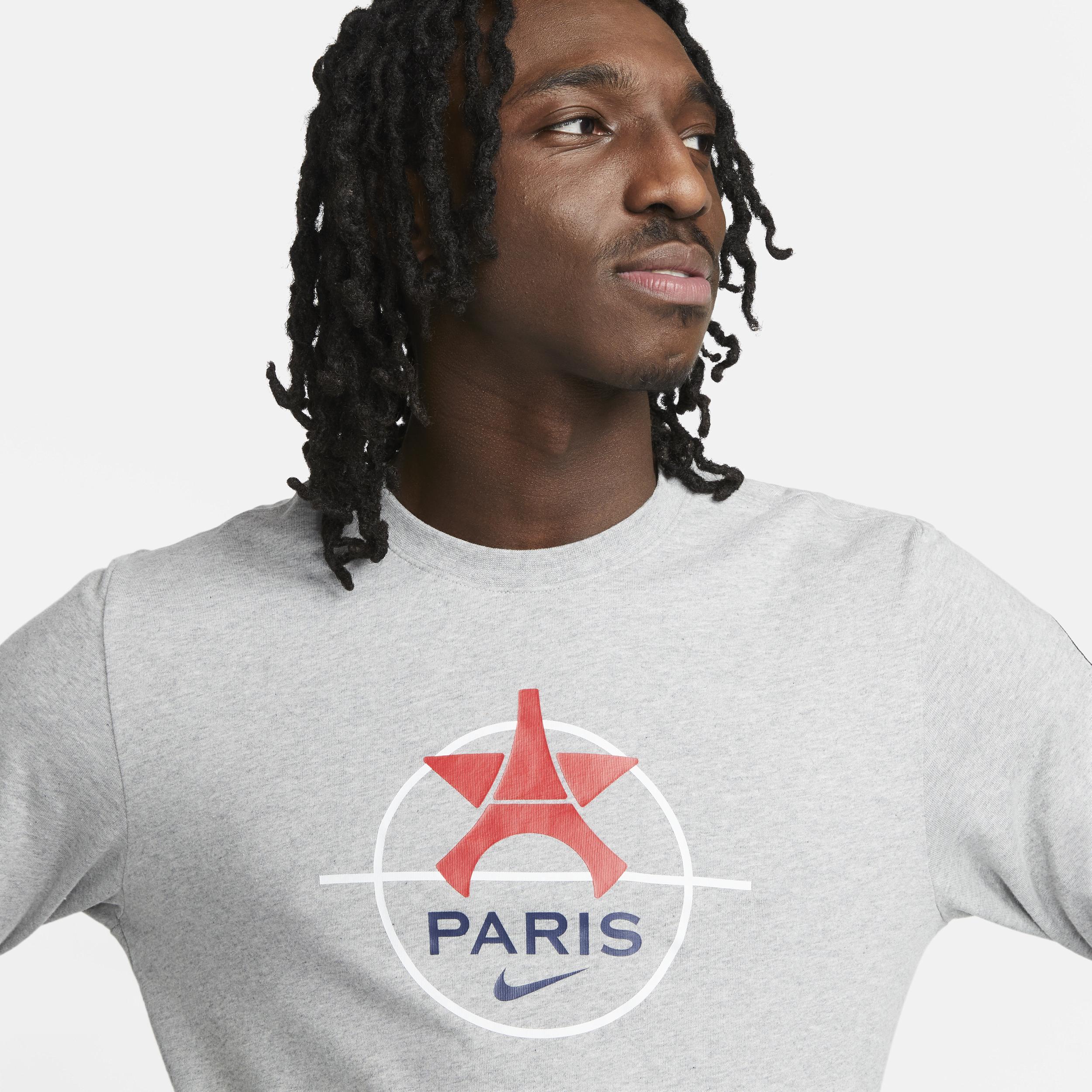 Men's Nike Heather Gray Paris Saint-Germain Knockout Long Sleeve T-Shirt, Size: 2XL, Psg Grey Product Image