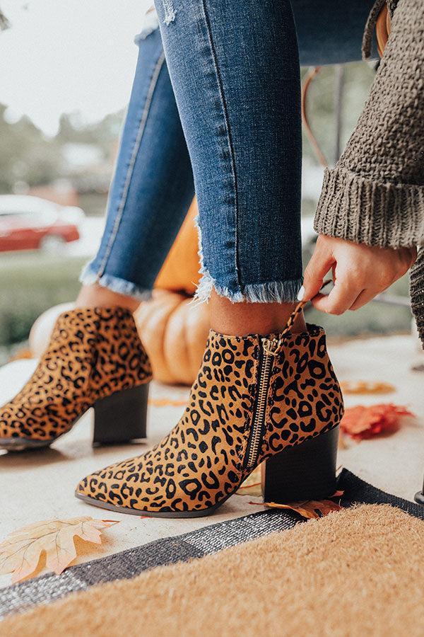 The Cassandra Leopard Bootie Product Image