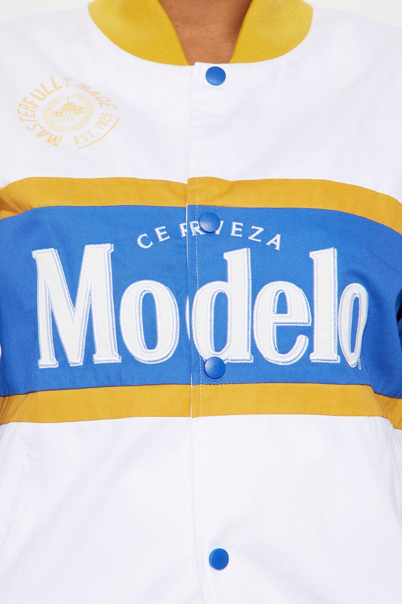 It's Modelo Time Bomber Jacket - White Product Image