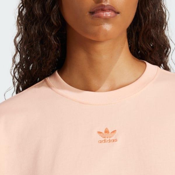adidas Essentials Crop Tee Black 2XL Womens Product Image