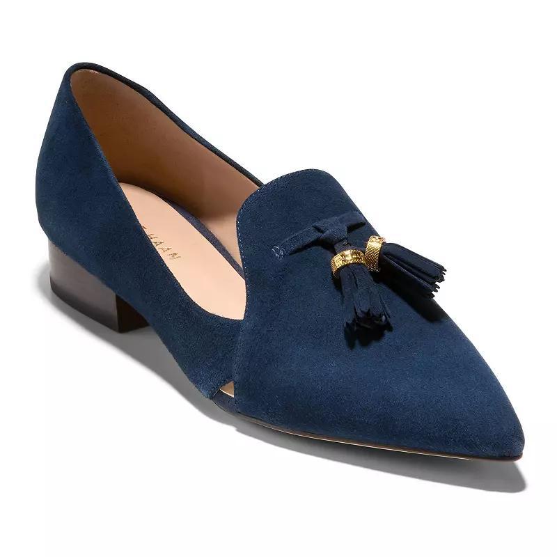 Cole Haan Vanya Women's Tassel Loafers, Size: 9.5, Blue Blazer Product Image