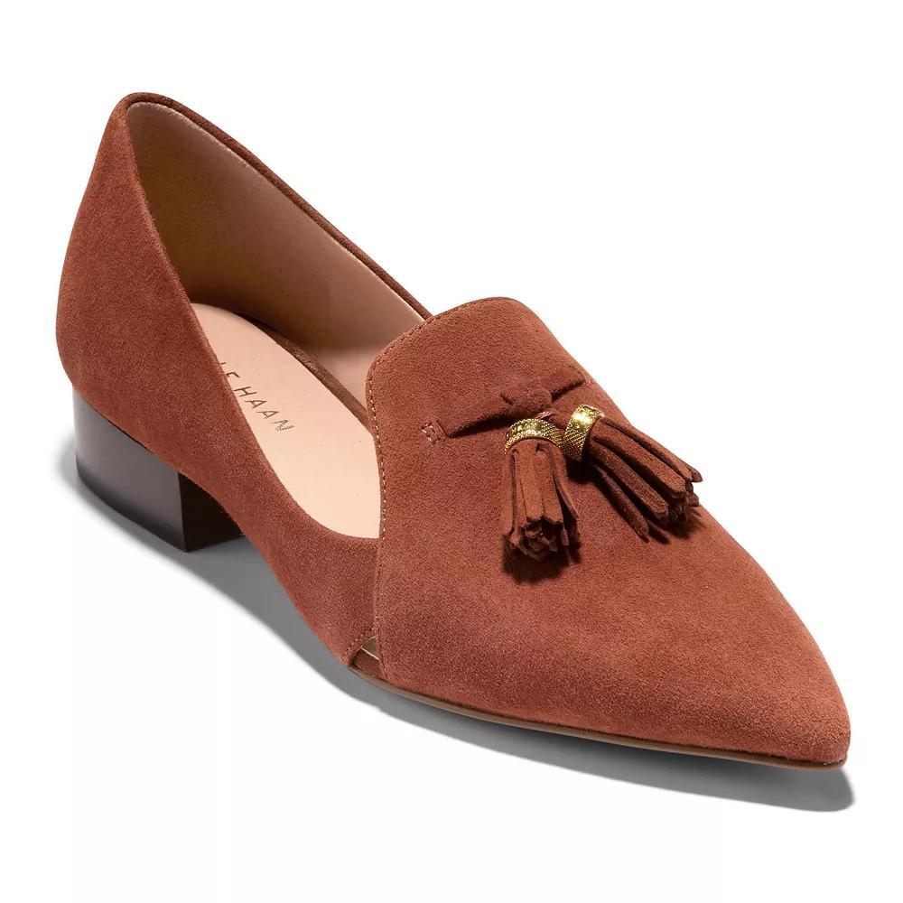 Cole Haan Womens Vanya Tassel Flats - Brown Size 10.5 Product Image