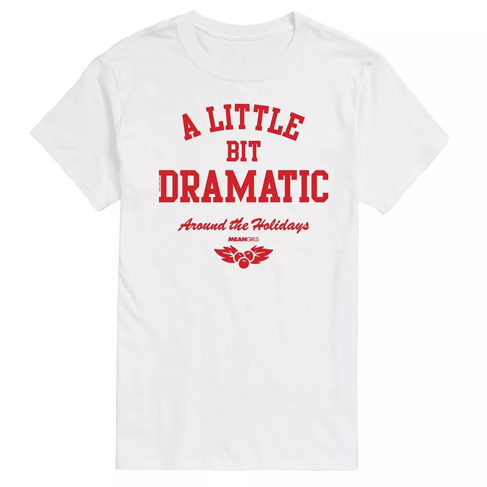 Mens Mean Girls Little Bit Dramatic Graphic Tee Ivory Product Image