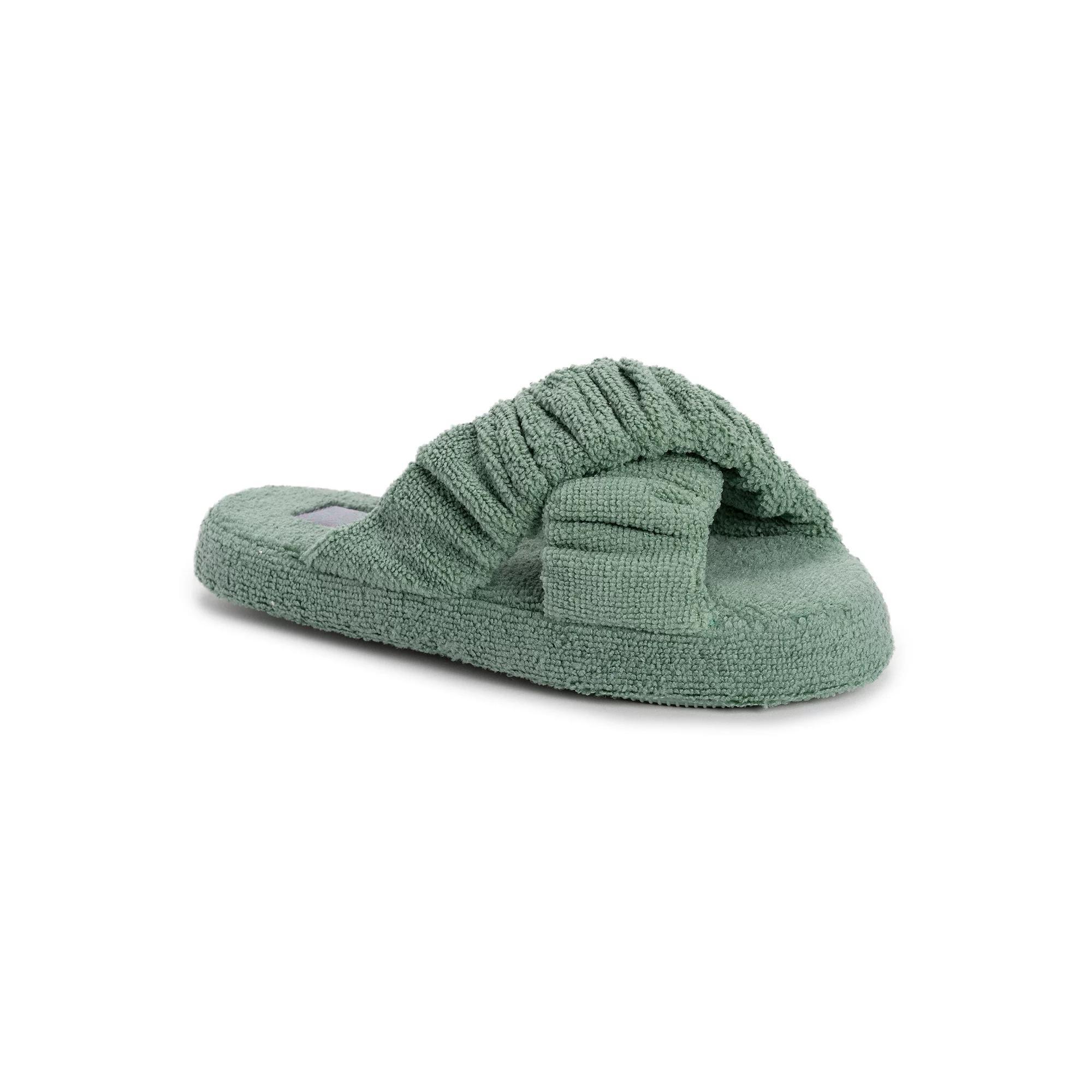 MUK LUKS Maelle Womens Criss-Cross Slippers Product Image