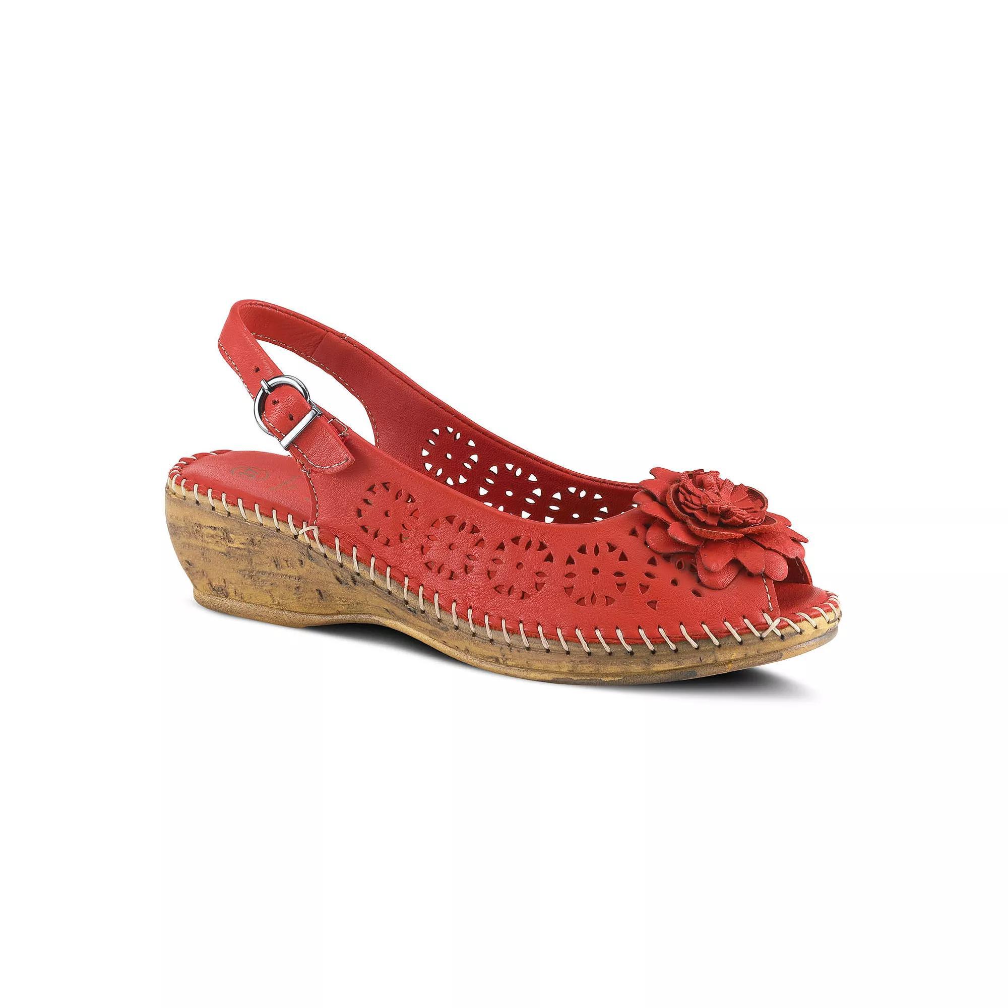 Spring Step Belford Women's Leather Slingback Sandals, Size: 40, Red Product Image