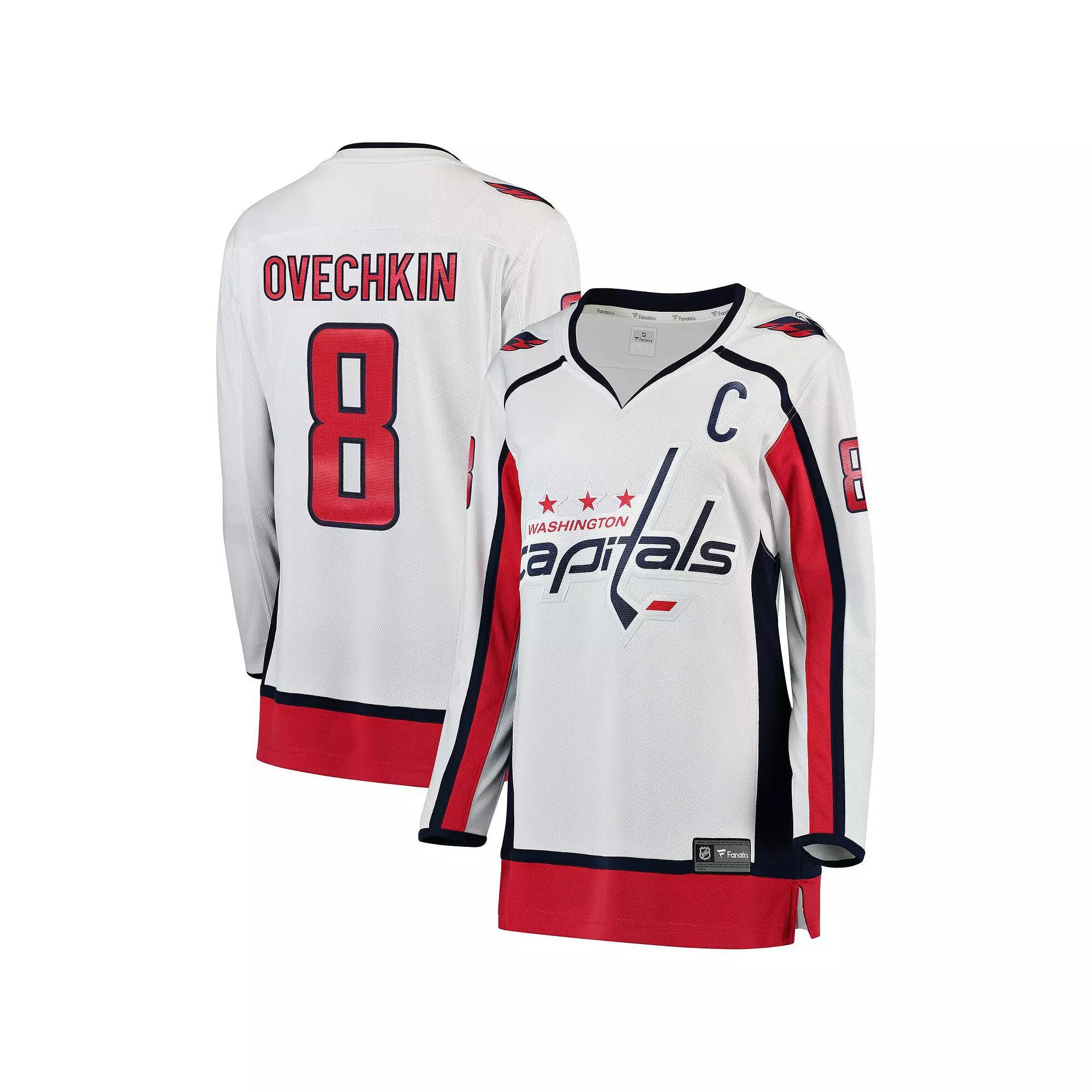 Women's Fanatics Alexander Ovechkin White Washington Capitals Breakaway Player Jersey, Size: Large Product Image
