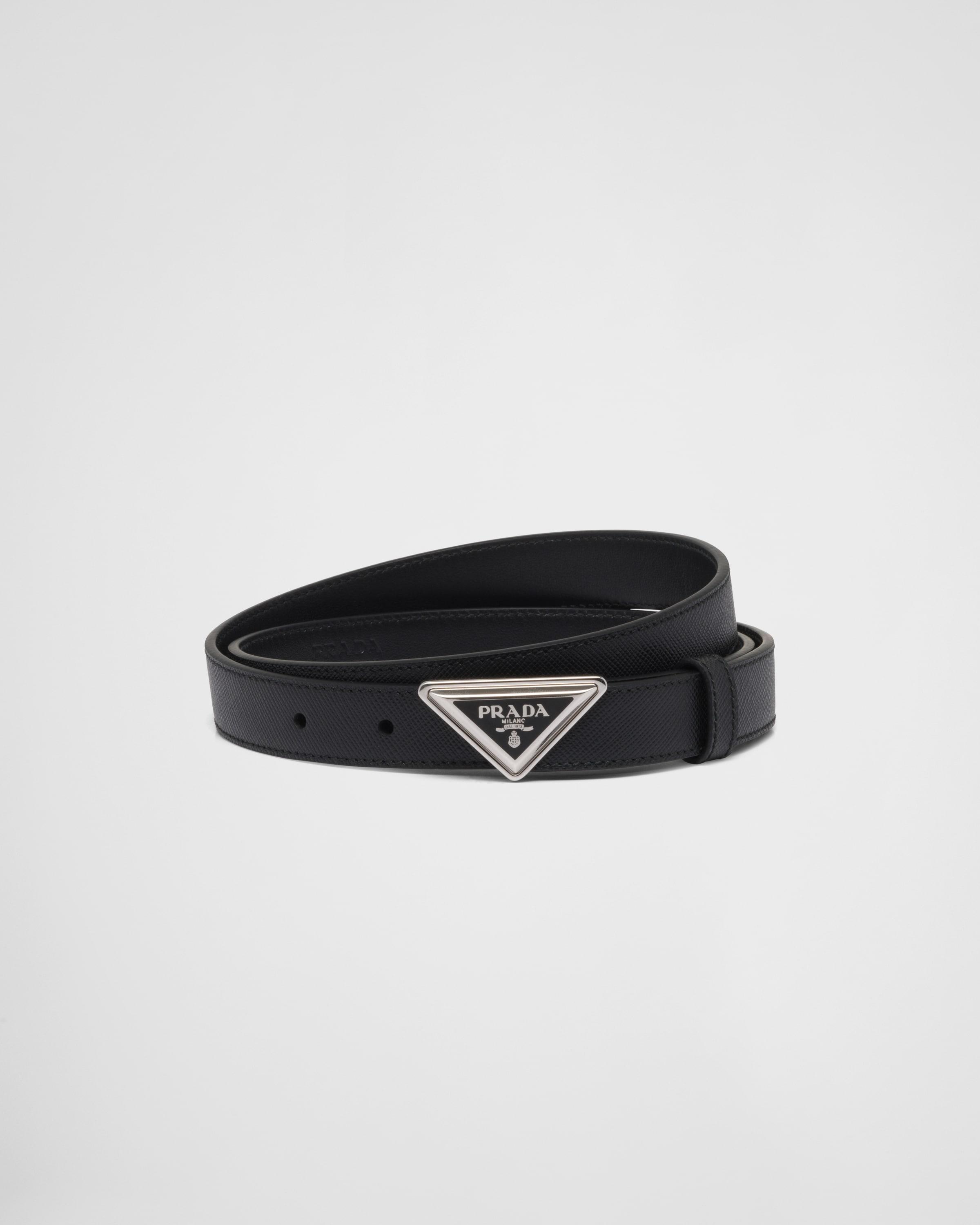 Saffiano leather belt Product Image