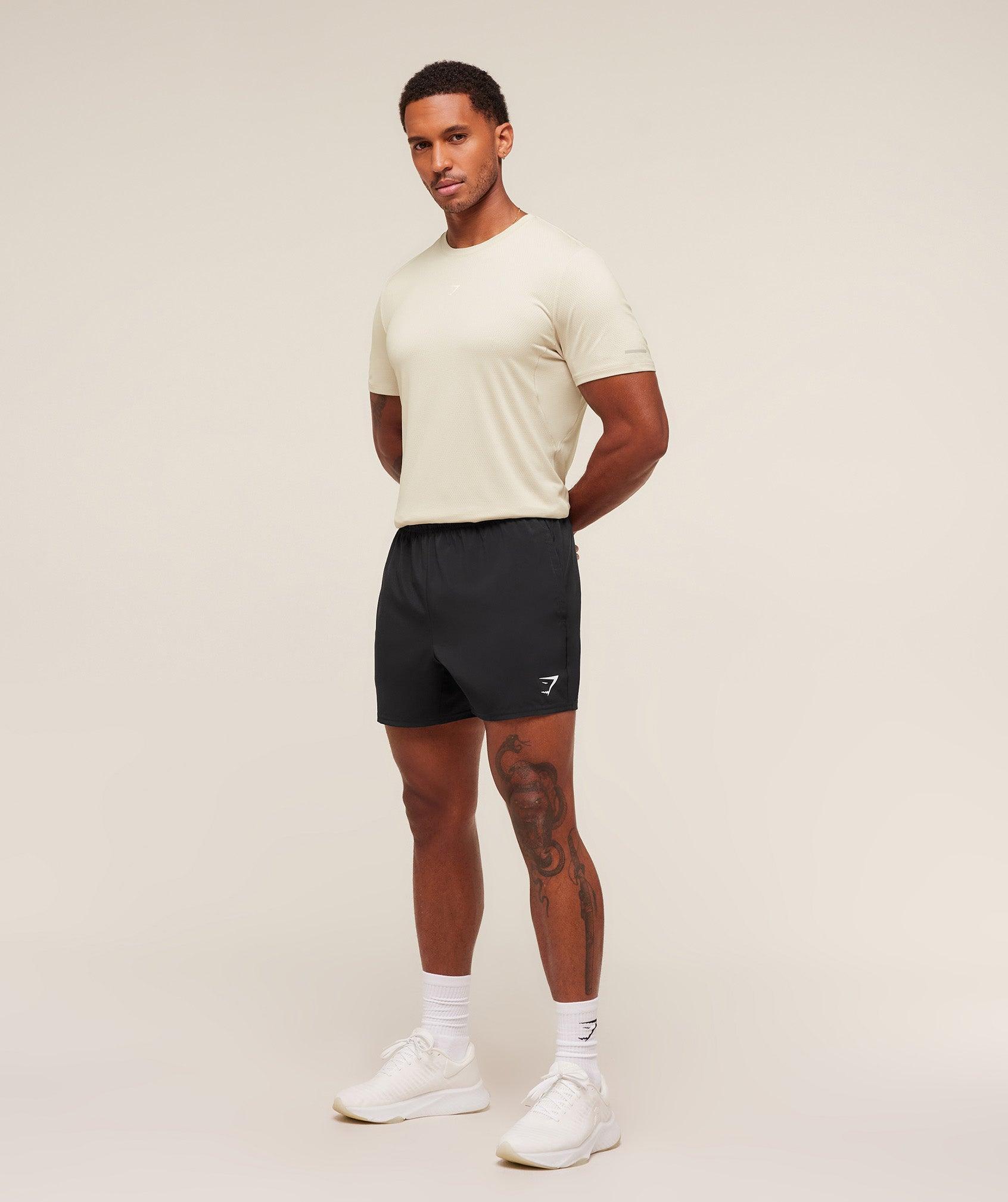 Gymshark Running T-Shirt - Pebble Grey Male Product Image