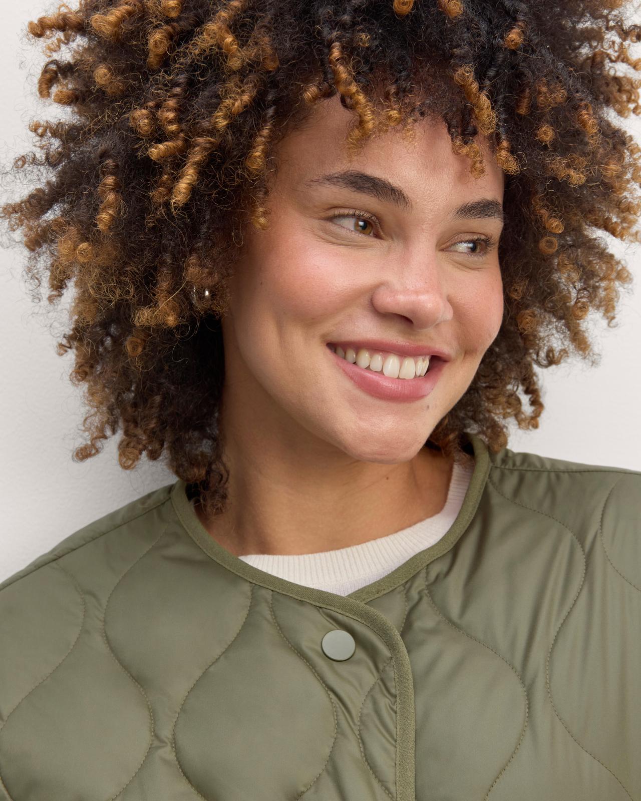 The Long Quilted Liner Product Image