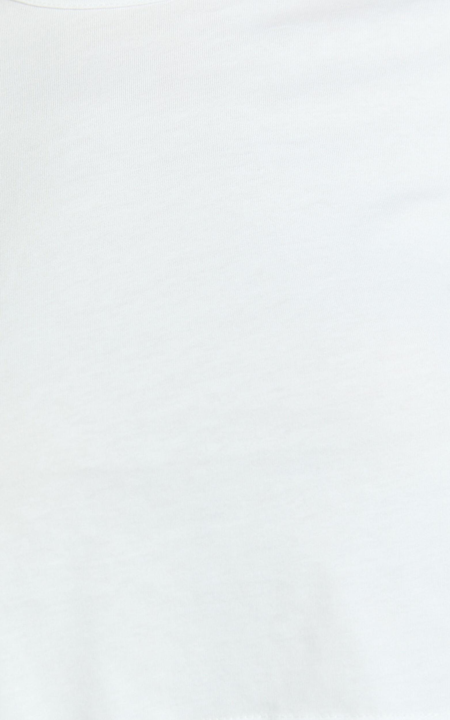 Danzel Top - Boxy Fit Cap Sleeve Crop Top in White Product Image