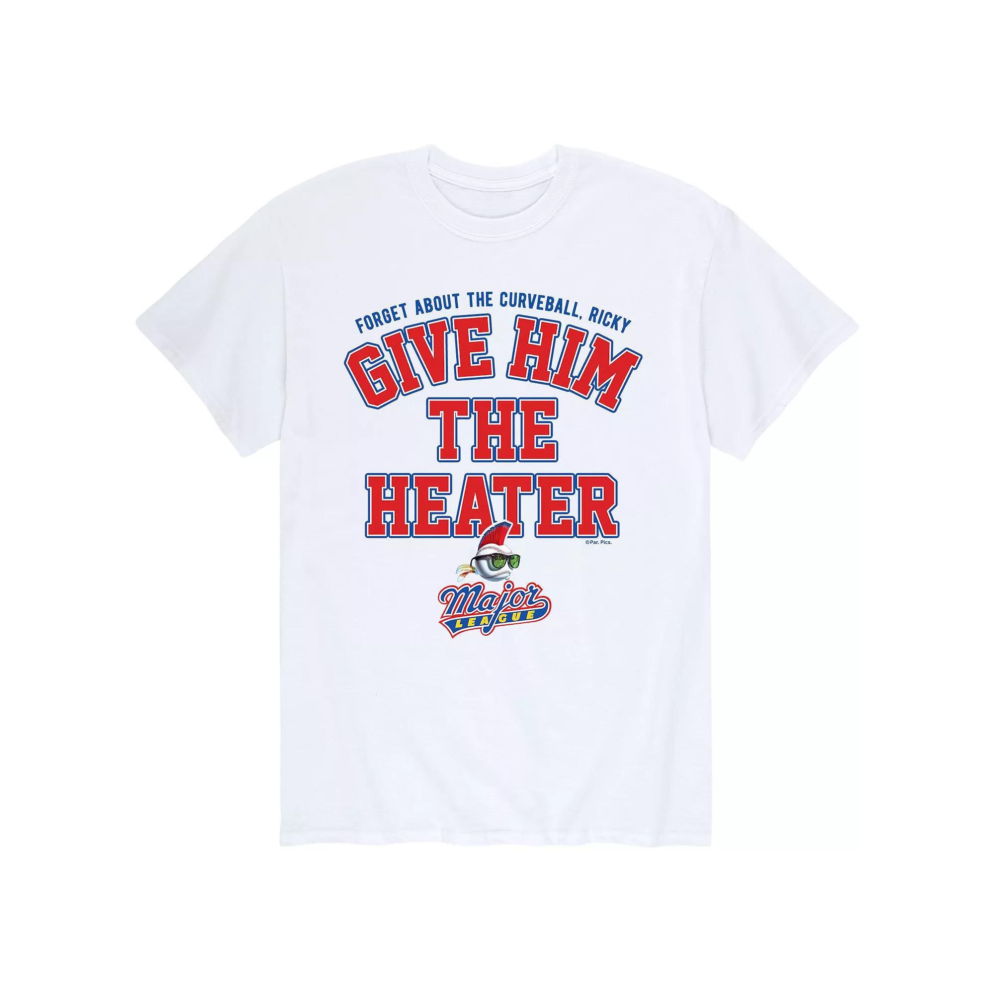 Mens Major League Give Him The Heater Baseball Tee Product Image