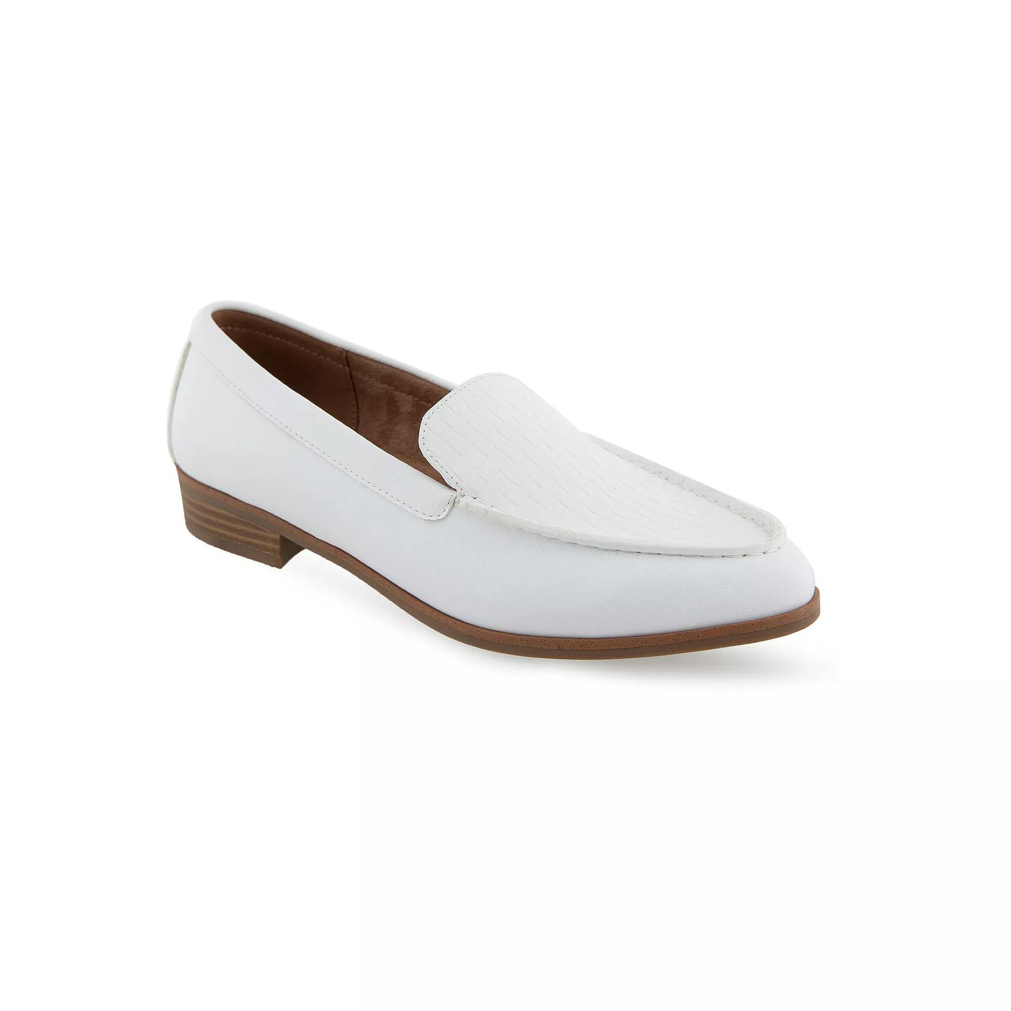 Aerosoles Edna Women's Loafers, Size: 5.5 Medium, White Pu Product Image