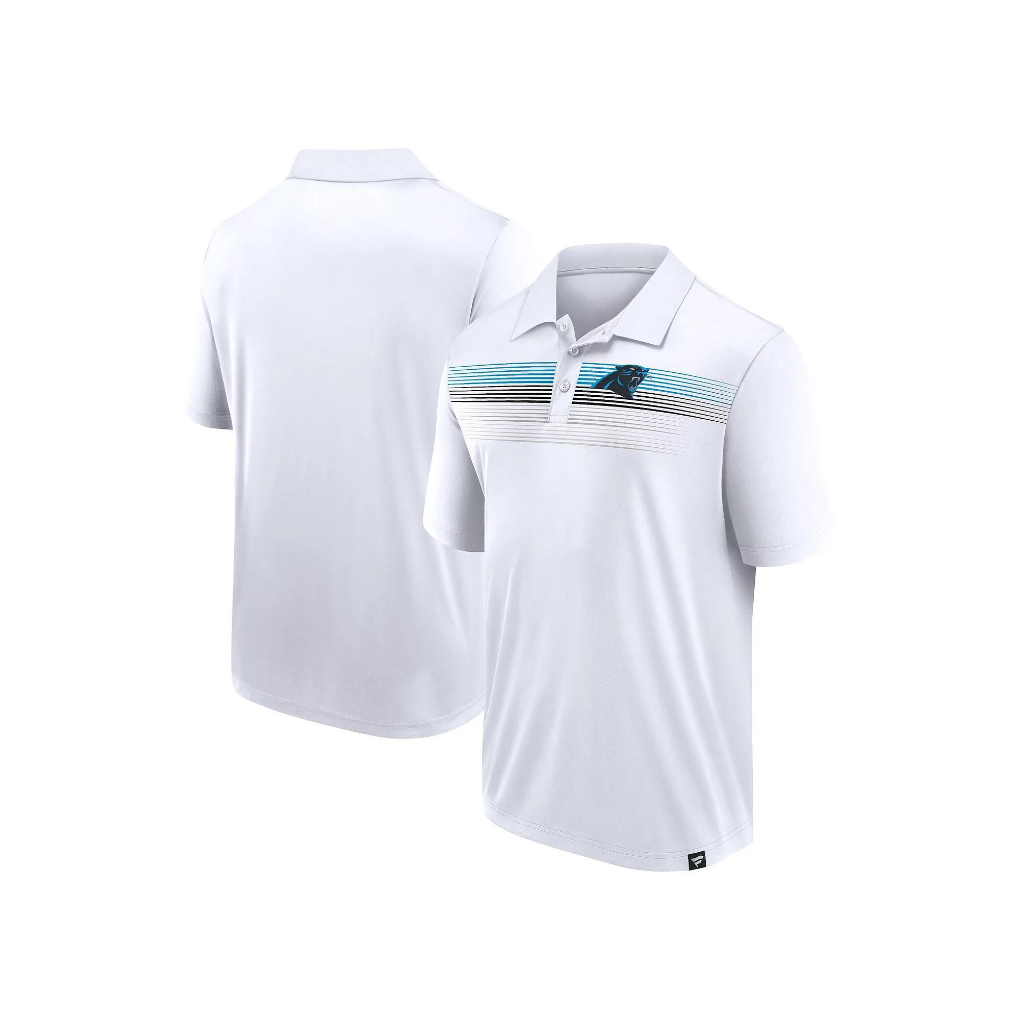 Men's Fanatics White Carolina Panthers Victory For Us Interlock Polo, Size: 4XL Product Image