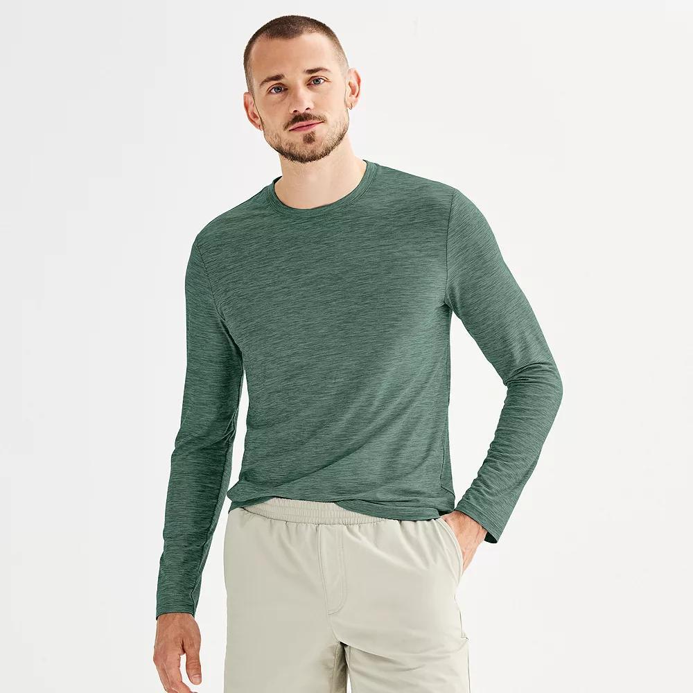 Men's FLX Luxury Soft Wander Long Sleeve Tee, Size: XXL, Beige Product Image