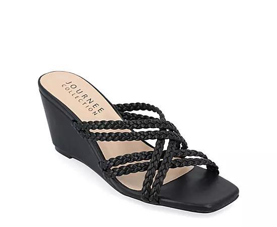 Journee Collection Womens Baylen Wedge Slip On Sandal Product Image