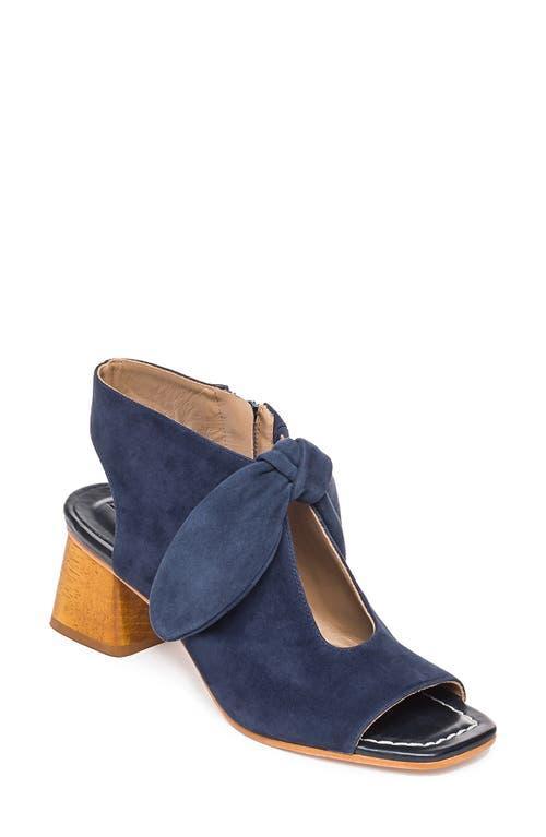 Lizzie Suede Knot Zip Sandals Product Image