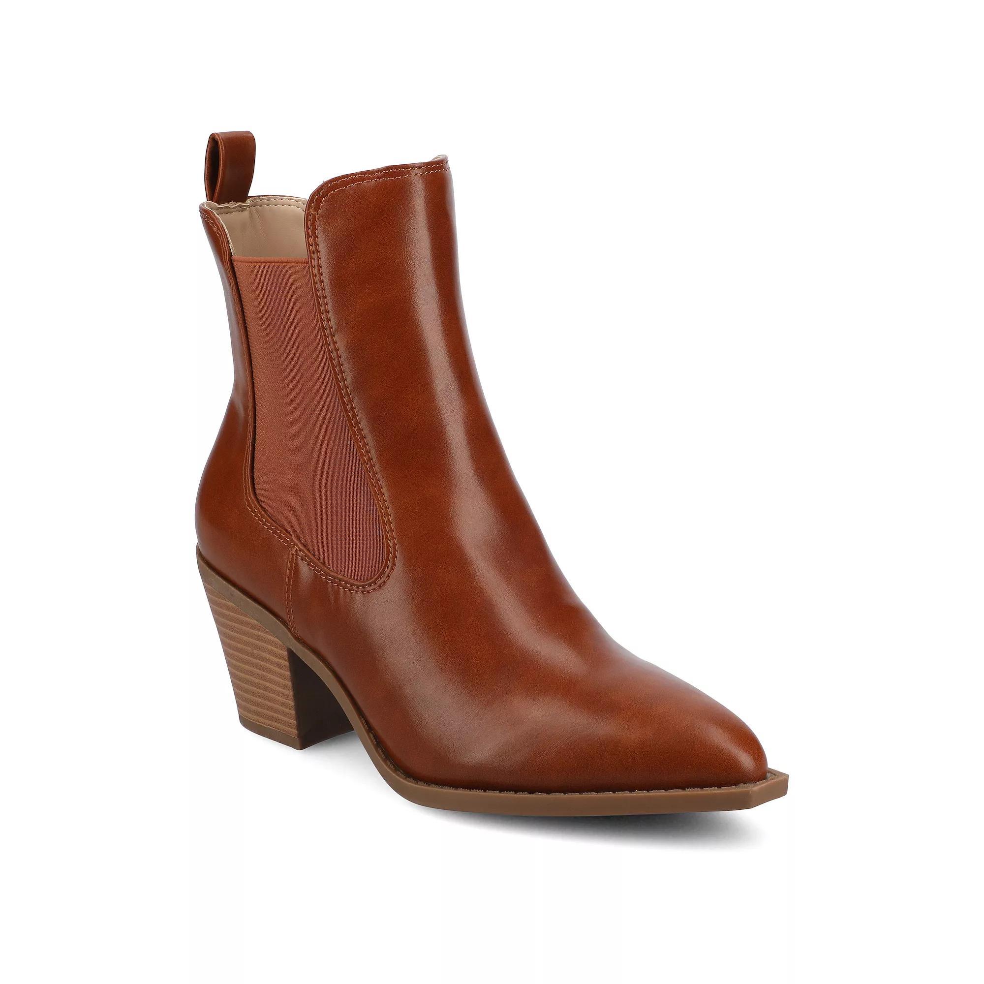 Journee Collection Rosemary Women's Chelsea Booties, Size: 8, Red Product Image