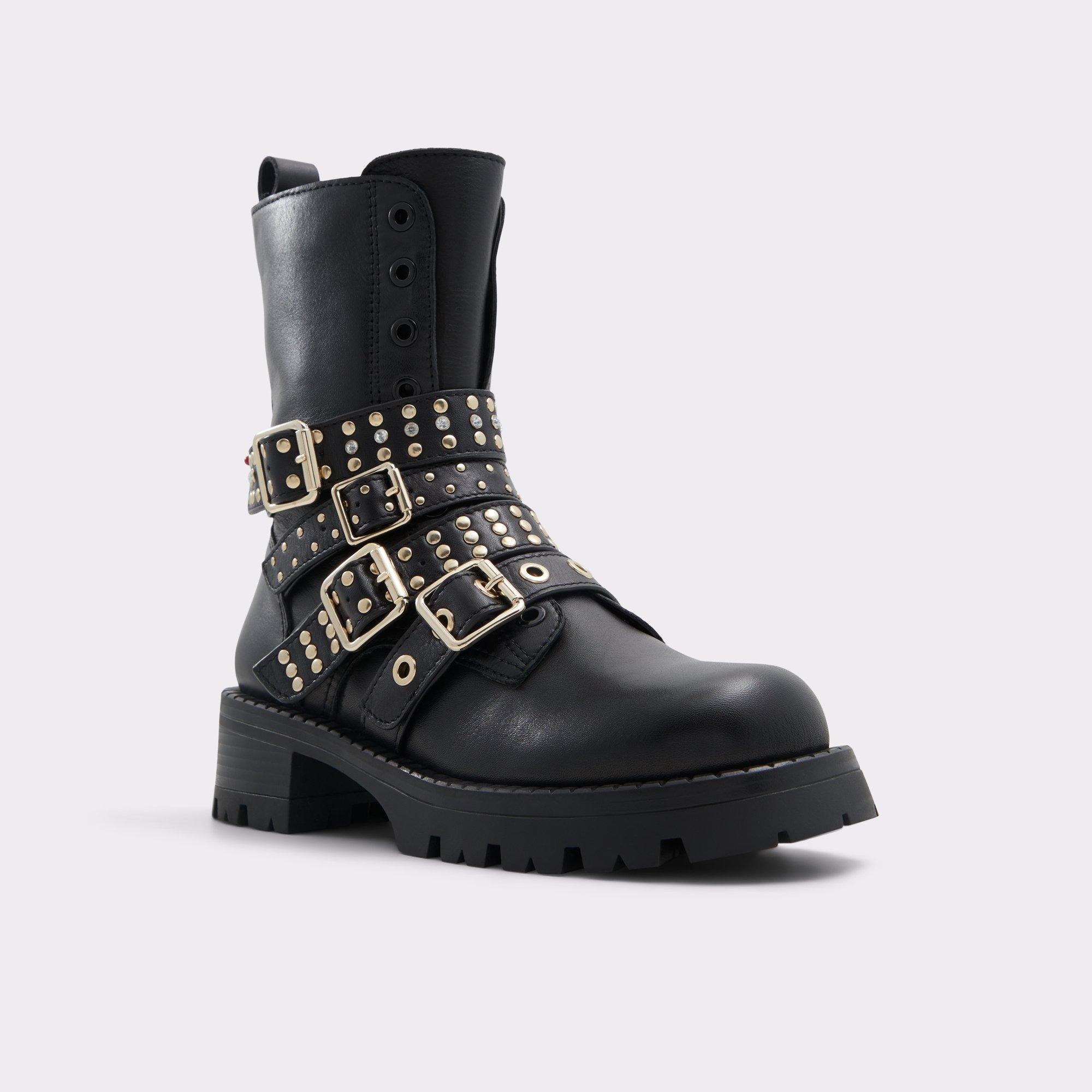 ALDO Vortexia - Women's Combat Boot - Black, Size 6.5 Product Image