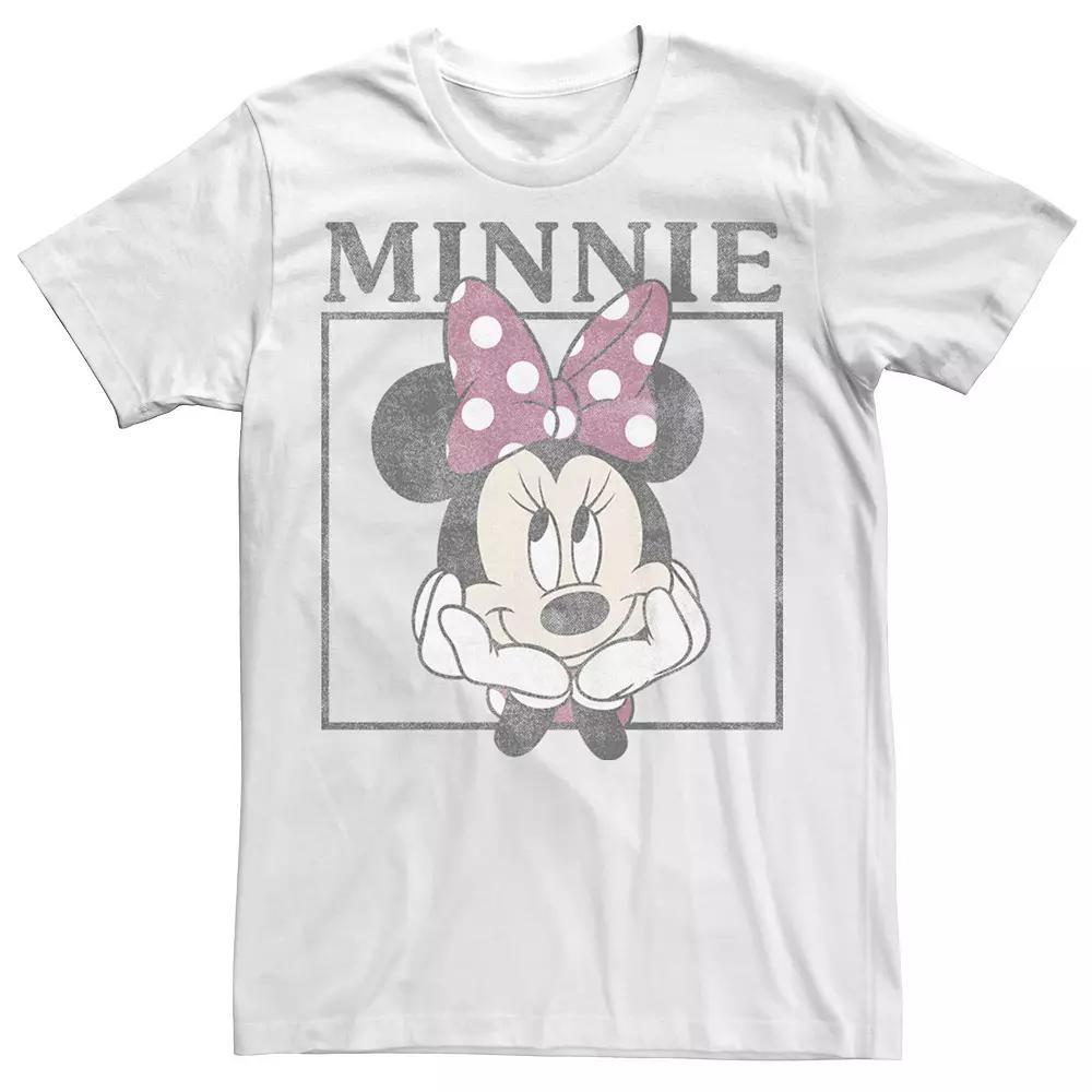 Disney's Minnie Mouse Men's Distressed Framed Portrait Tee, Boy's, Size: XXL, White Product Image