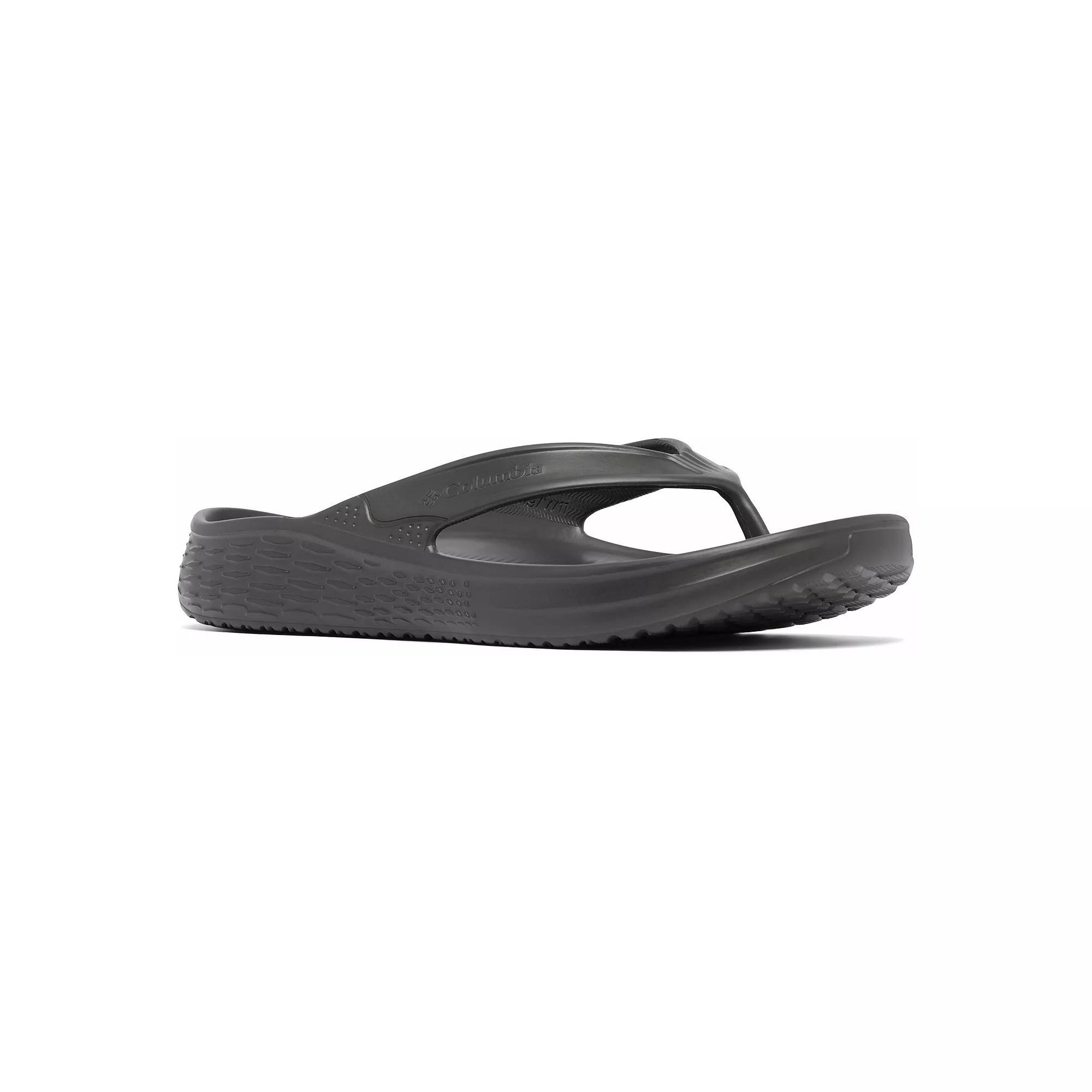 Columbia Ramble Men's Flip Flop Sandals, Size: 7, Shark Black Product Image