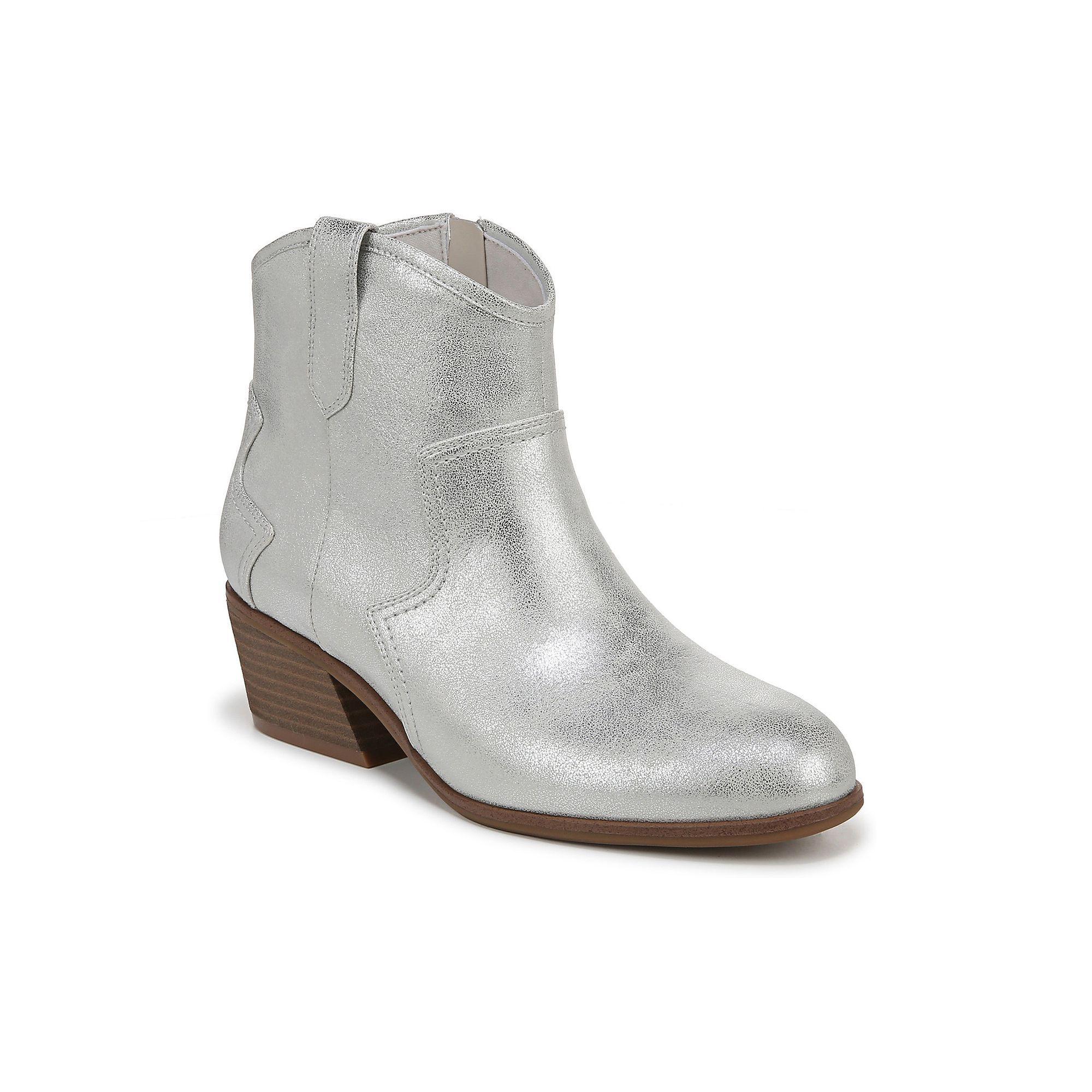 Dr. Scholl's Lasso Women's Western Ankle Boots, Size: 6, Black Off White Product Image