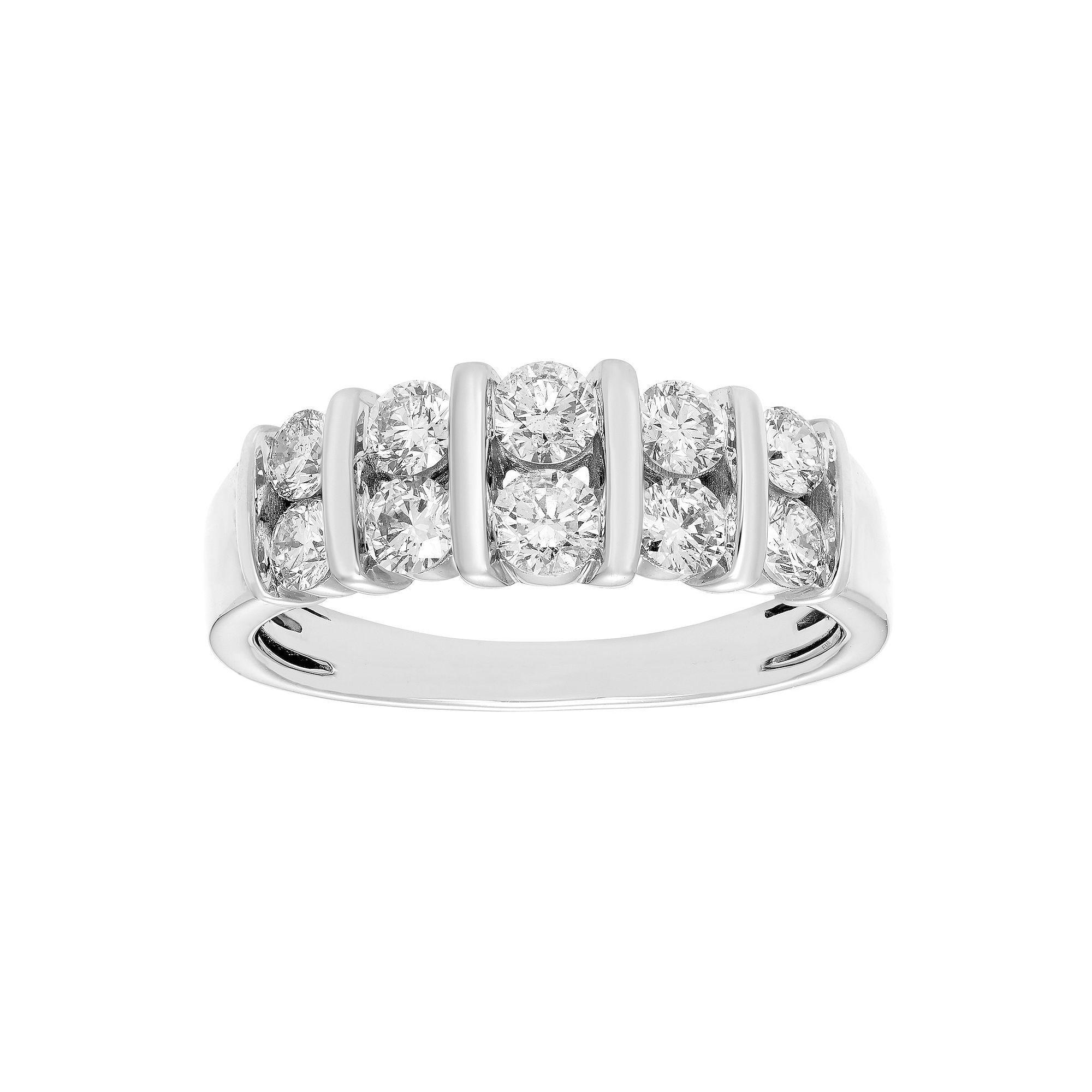 The Regal Collection 14k Gold 1 Carat T.W. Certified Diamond Band, Women's, Size: 7 Product Image