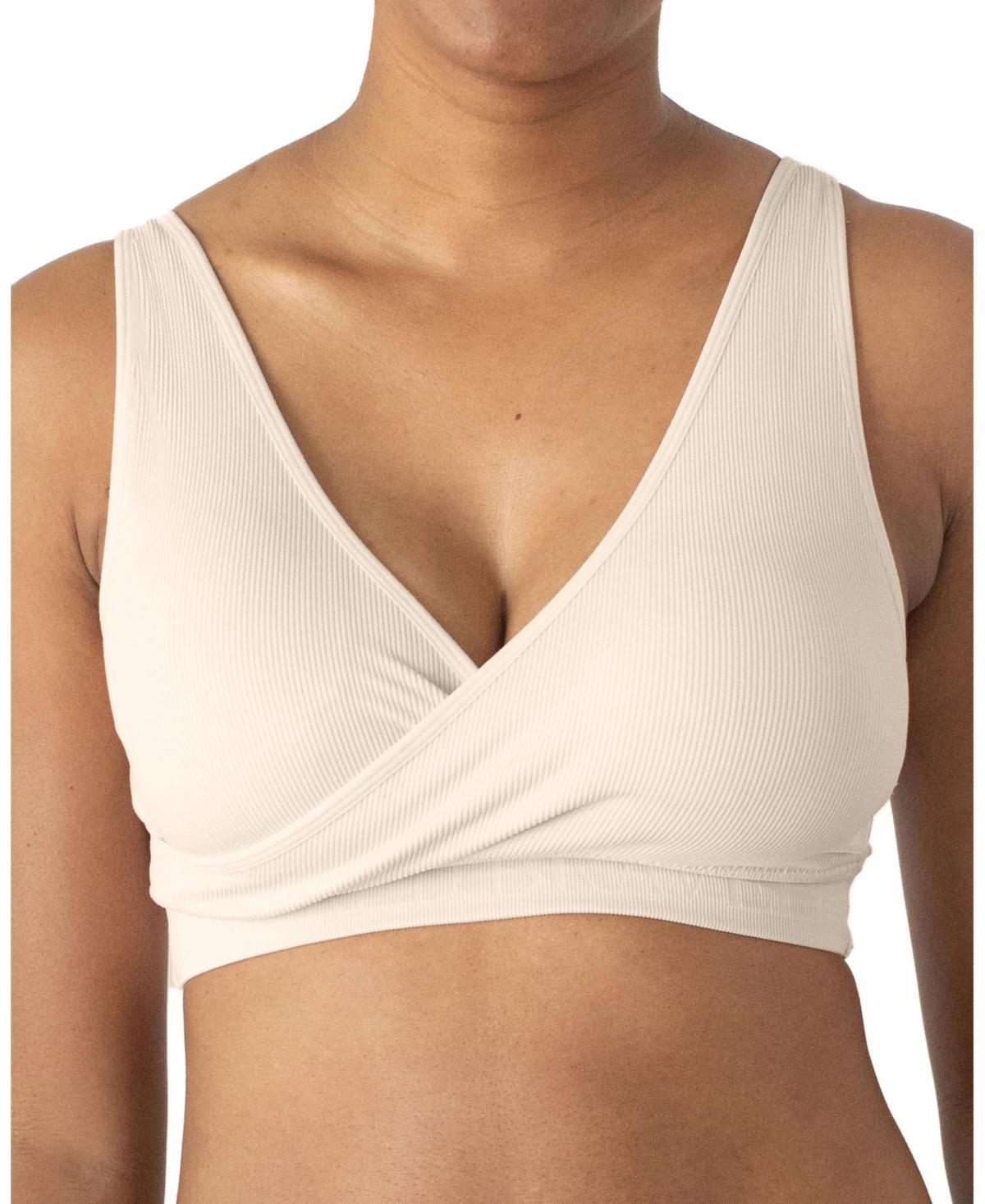 Kindred Bravely Women's Sublime Nursing Adjustable Crossover Bra - Pink L-Busty: Maternity Bralette, Wireless Product Image