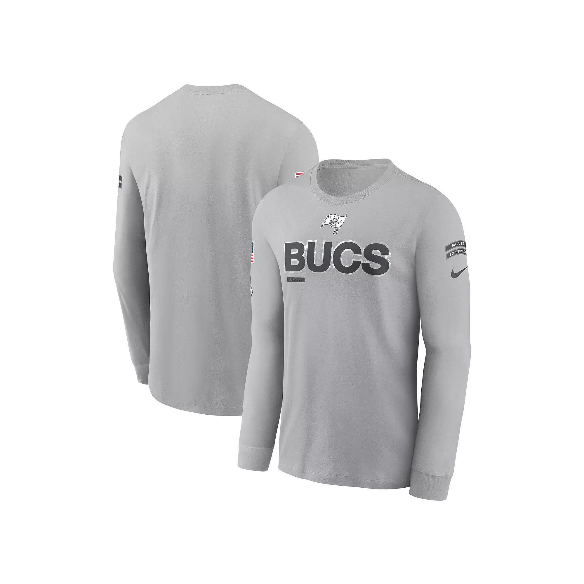 Men's Nike Gray Cincinnati Bengals 2024 Salute To Service Long Sleeve T-Shirt, Size: Small, Grey Product Image