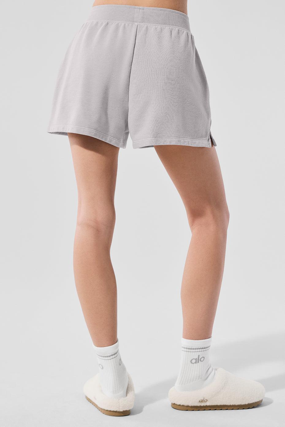 Washed Low Key Sweat Short - Grey Sky Wash Female Product Image