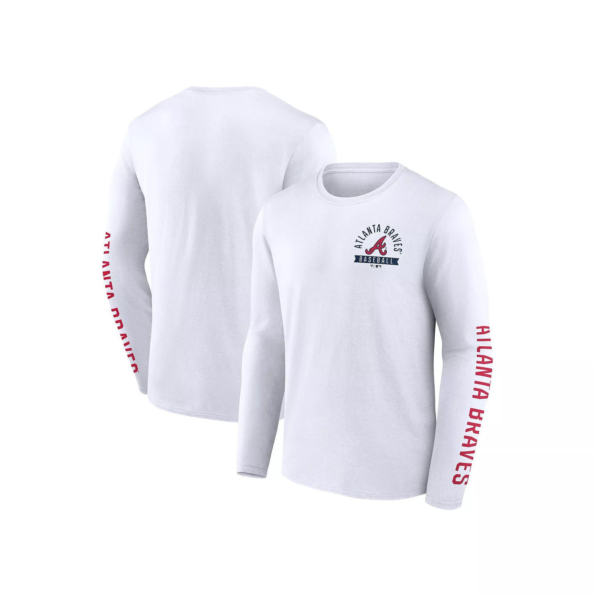 Mens Fanatics Atlanta Braves Press Box Long Sleeve T-Shirt Product Image