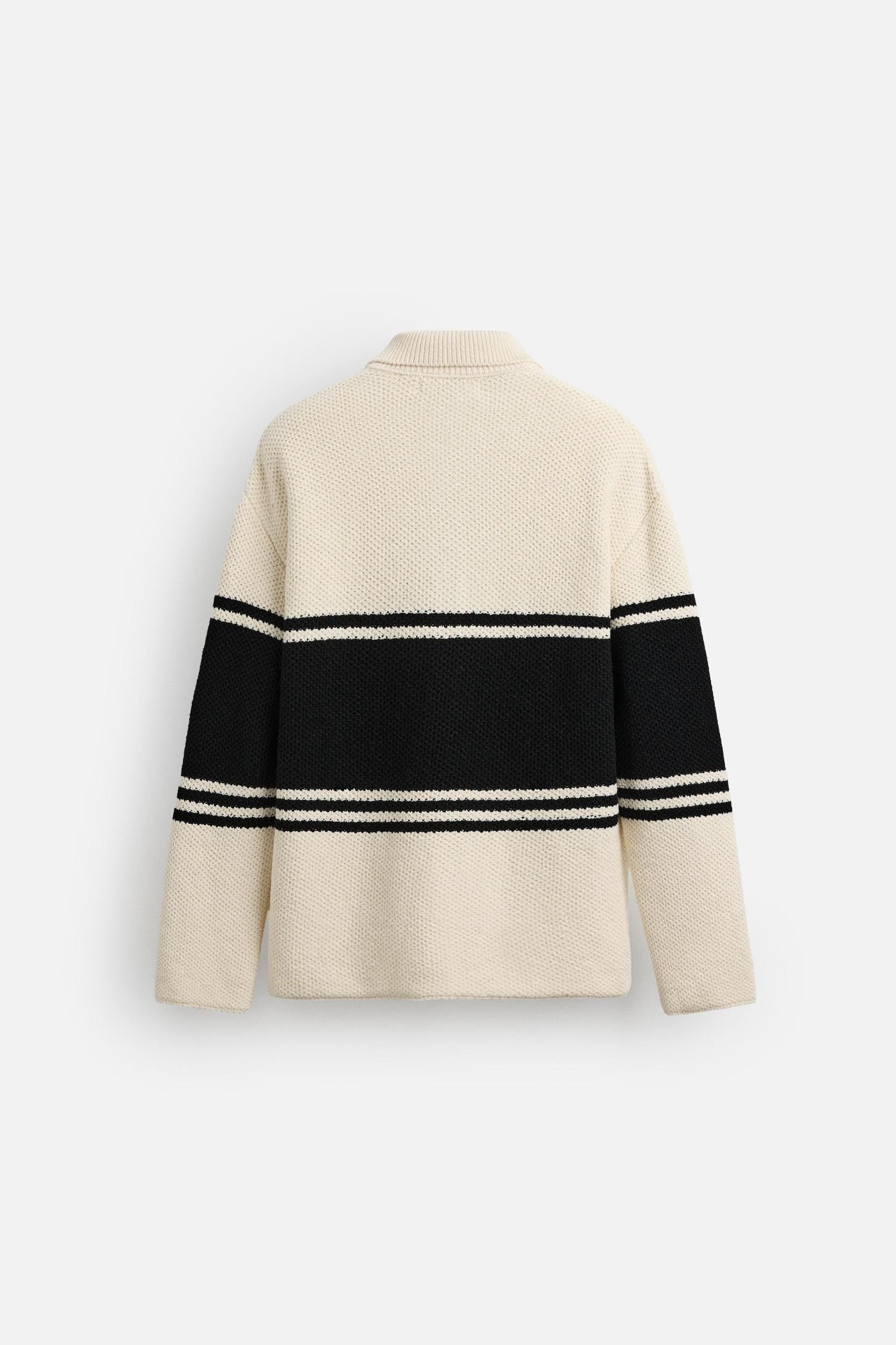 LIMITED EDITION STRIPED KNIT POLO SHIRT Product Image