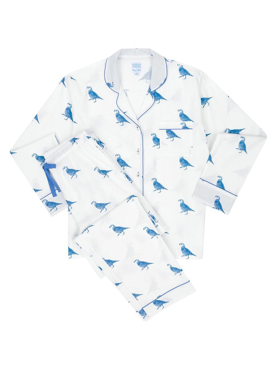 Womens Quail Long Pajama Set Product Image