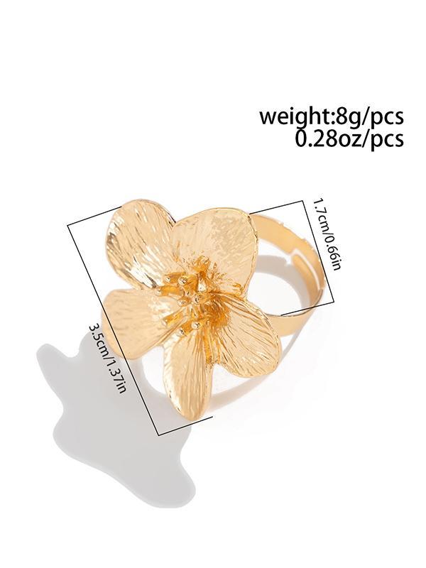 Flower Shape Geometric Rings Accessories Product Image