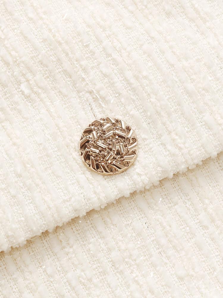 Tweed V-Neck Women Mini Dress Product Image