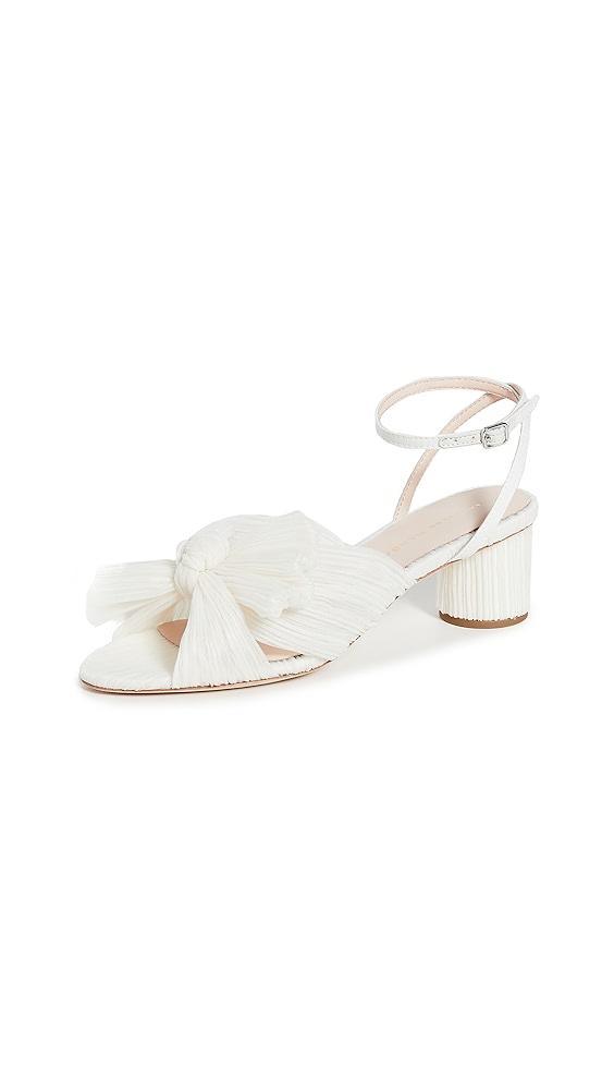 Loeffler Randall Dahlia Pleated Bow Heels with Ankle Strap | Shopbop Product Image
