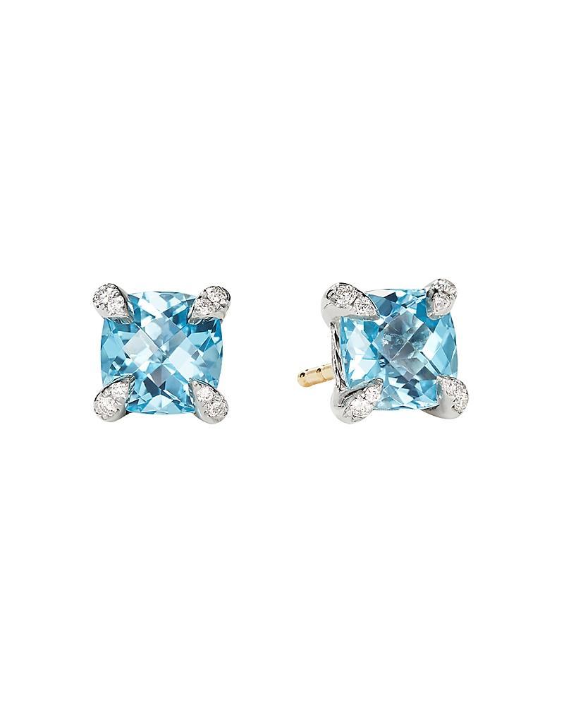 David Yurman Chatelaine Stud Earrings with Amethyst and Diamonds Product Image