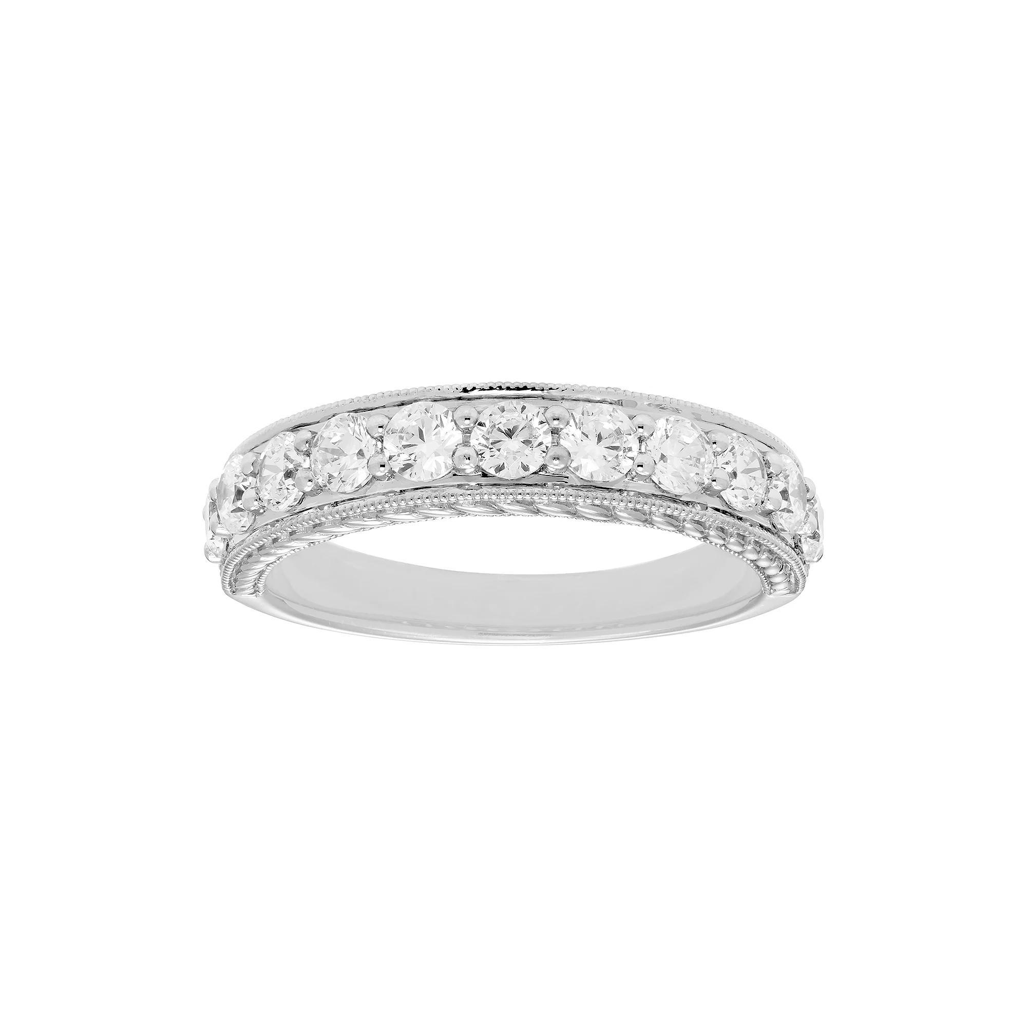 The Regal Collection 14k Gold 1 Carat T.W. IGL Certified Diamond Wedding Band, Women's, Size: 7, Yellow Product Image