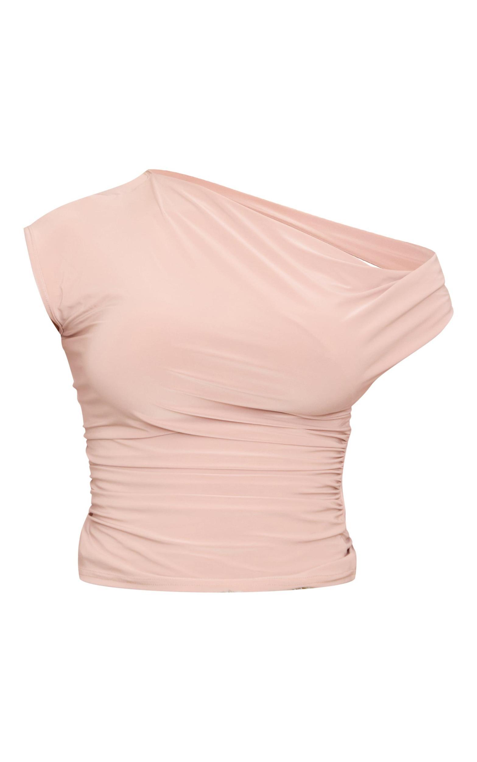 Stone Slinky Backless Asymmetric Long Top Product Image